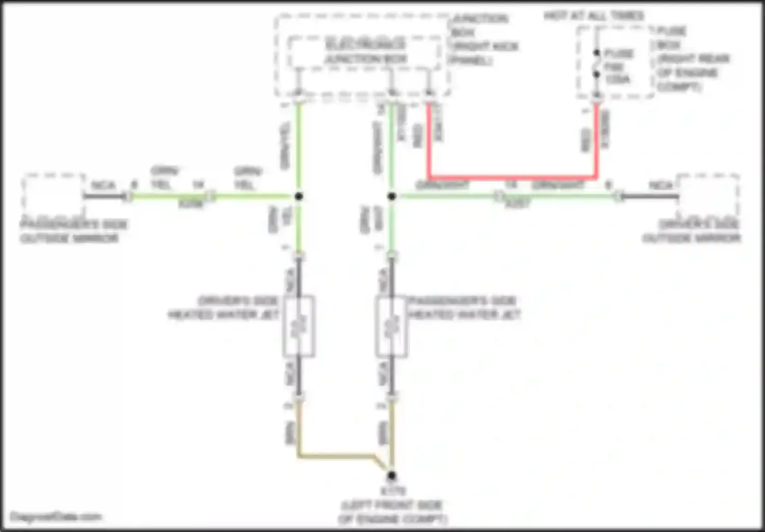 John Cooper Works MINI II facelift (2010-2013): Washer jet heater circuit