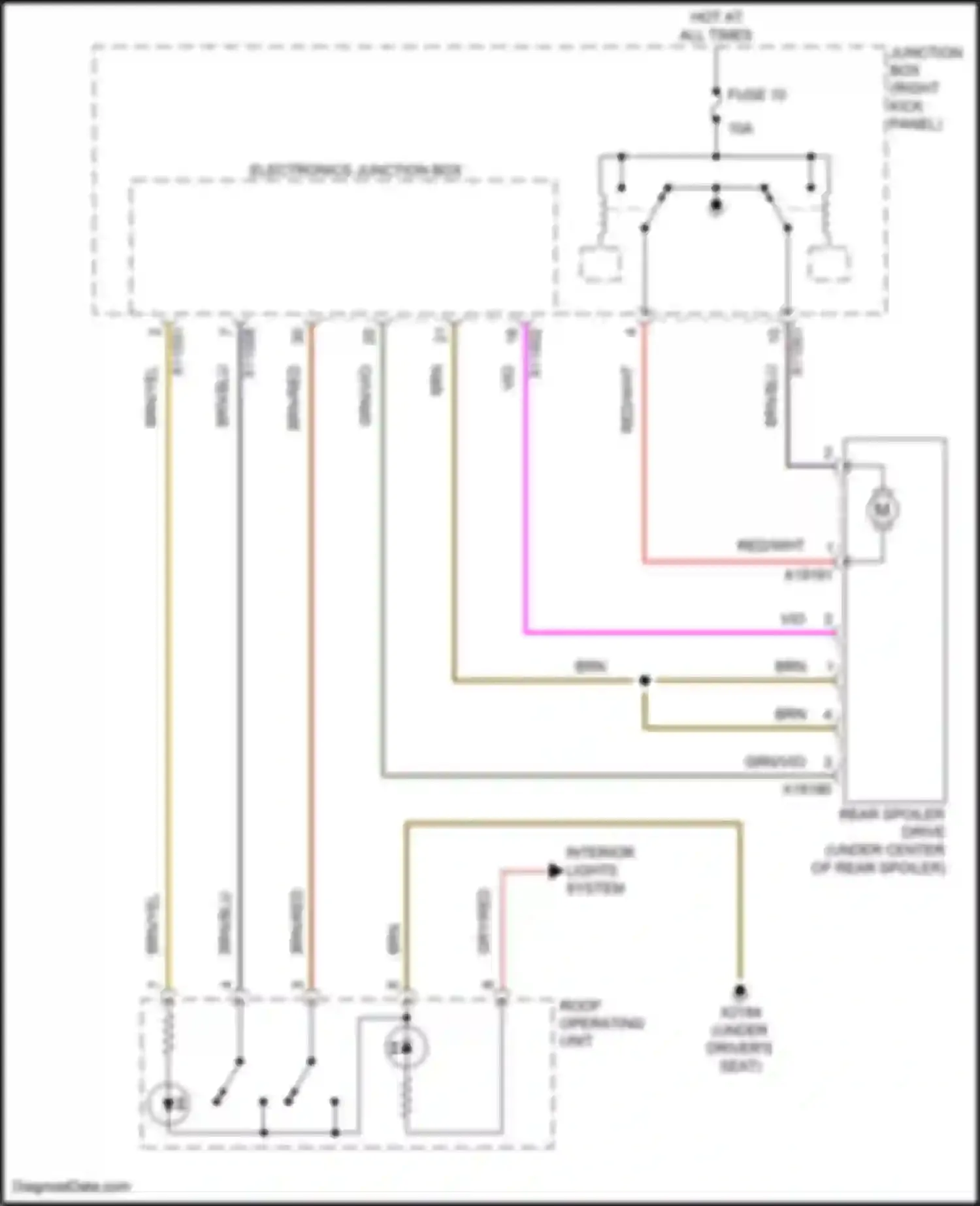 Wiring diagram brn/red for MINI John Cooper Works II facelift (2010-2013) (1 of 6)