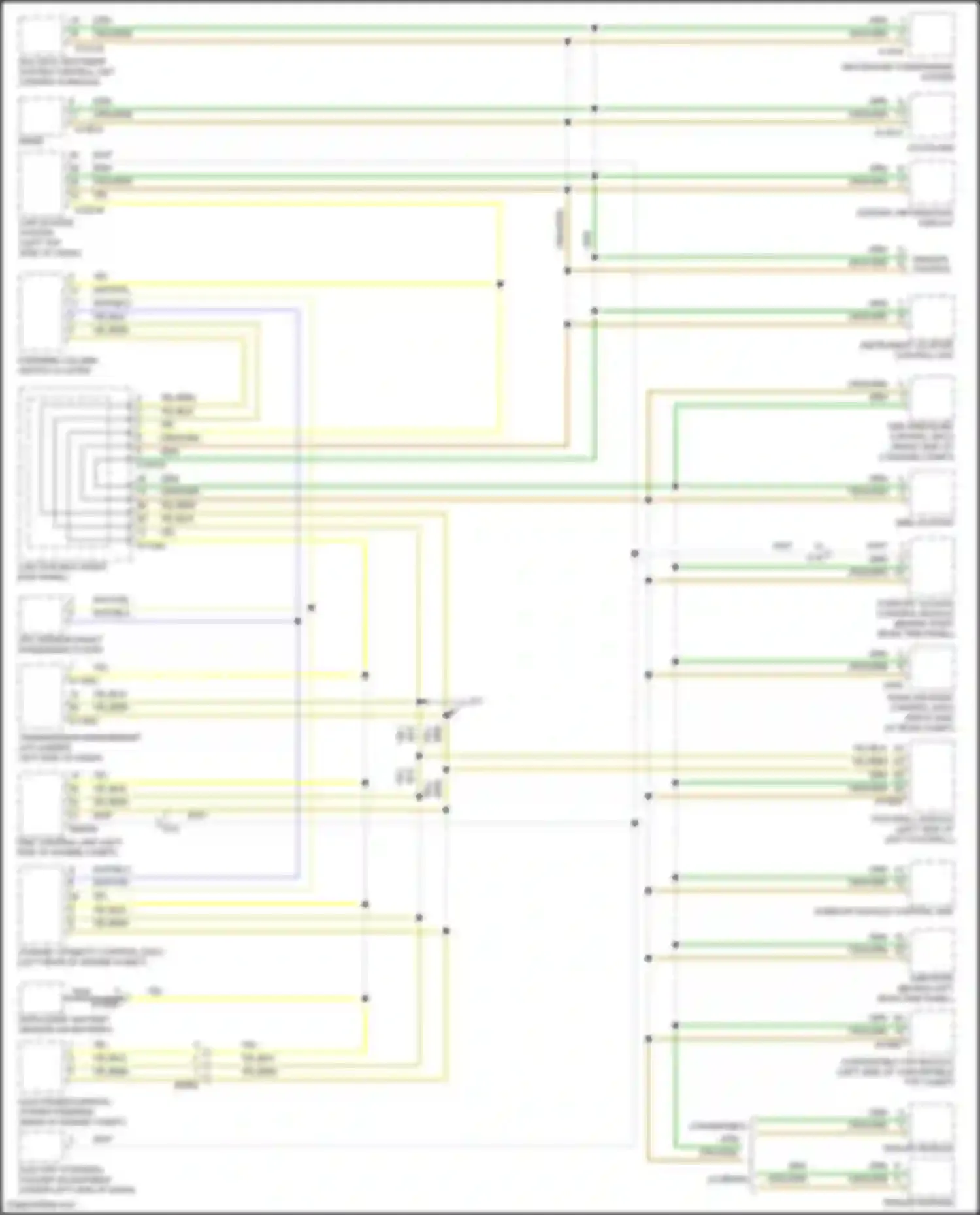 Wiring diagram multiple restraint system control unit for MINI John Cooper Works II facelift (2010-2013) (2 of 4)