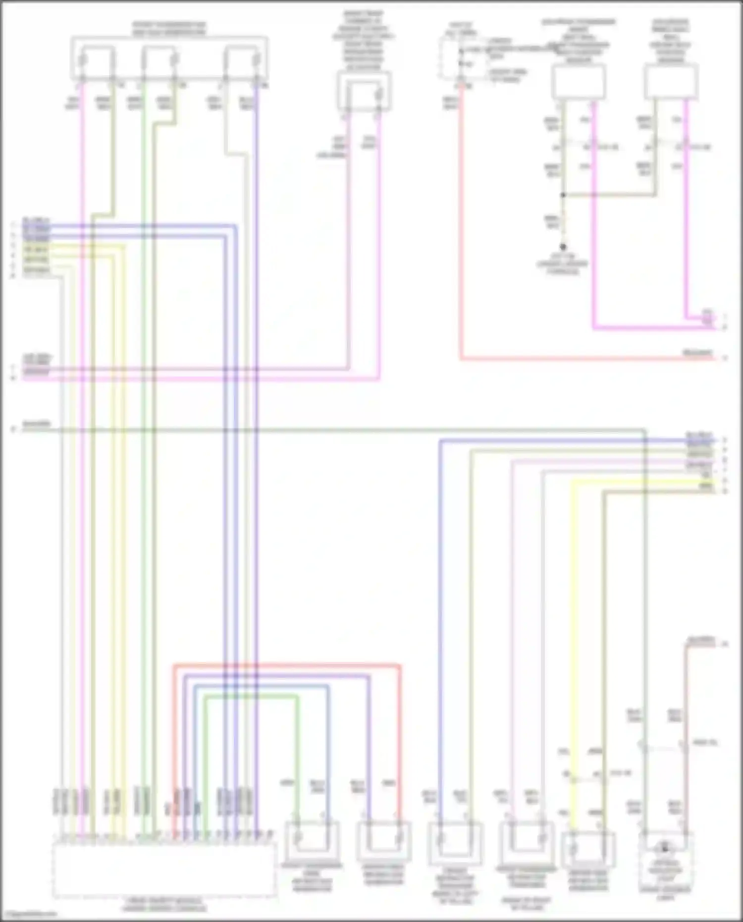 Wiring diagram front passenger seat position sensor for MINI John Cooper Works III facelift 2 (2021-2024) (2 of 2)