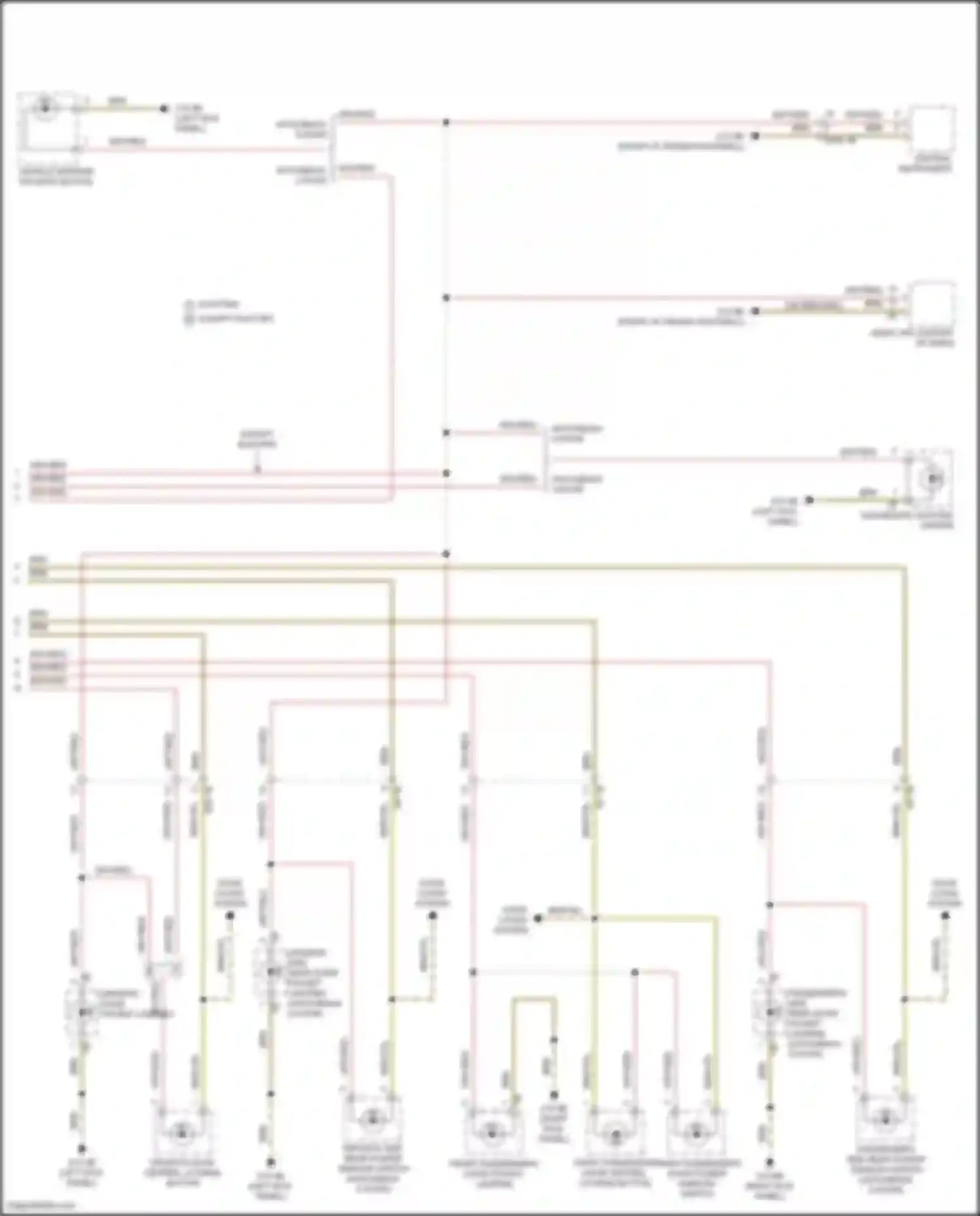 Wiring diagram passenger's side rear power window switch for MINI John Cooper Works III facelift 2 (2021-2024) (2 of 4)