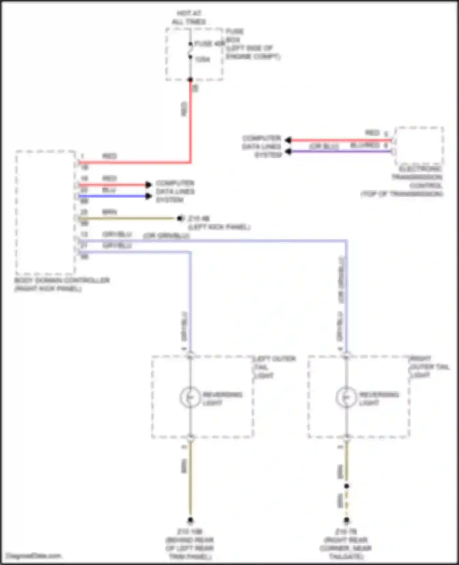 Wiring diagram red for MINI John Cooper Works III facelift 2 (2021-2024) (56 of 88)