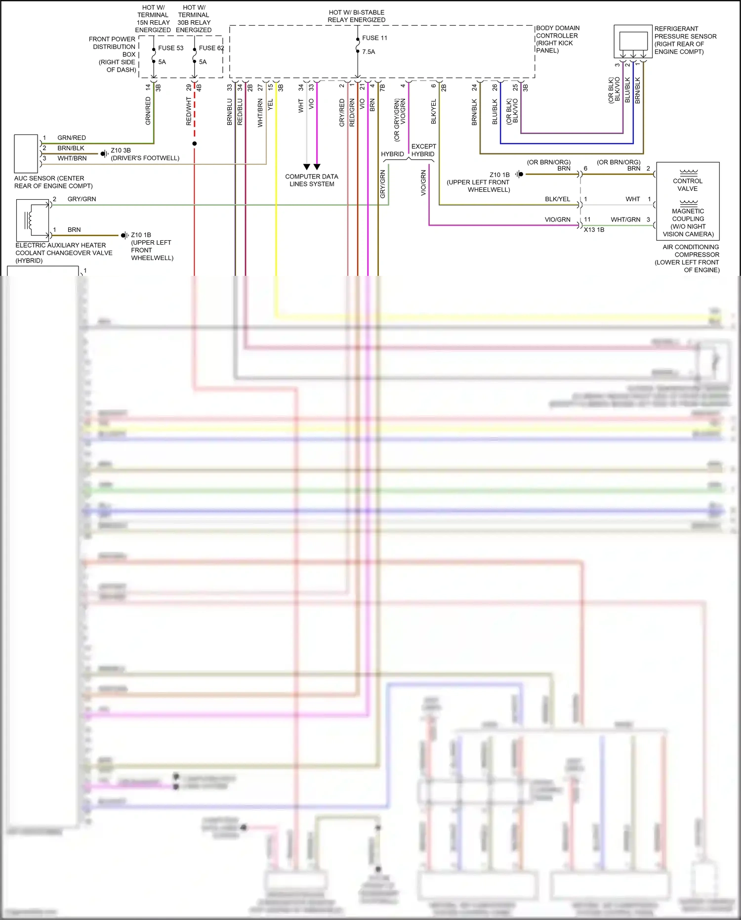 Wiring diagram air conditioning for MINI John Cooper Works III facelift (2018-2021) (1 of 8)