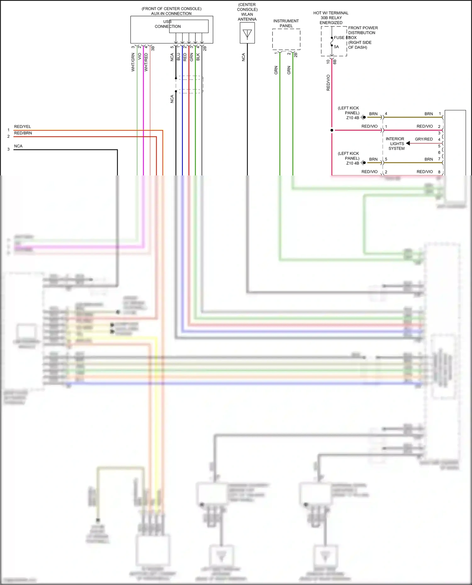Wiring diagram aux-in connection usb connection for MINI John Cooper Works III facelift (2018-2021) (1 of 2)
