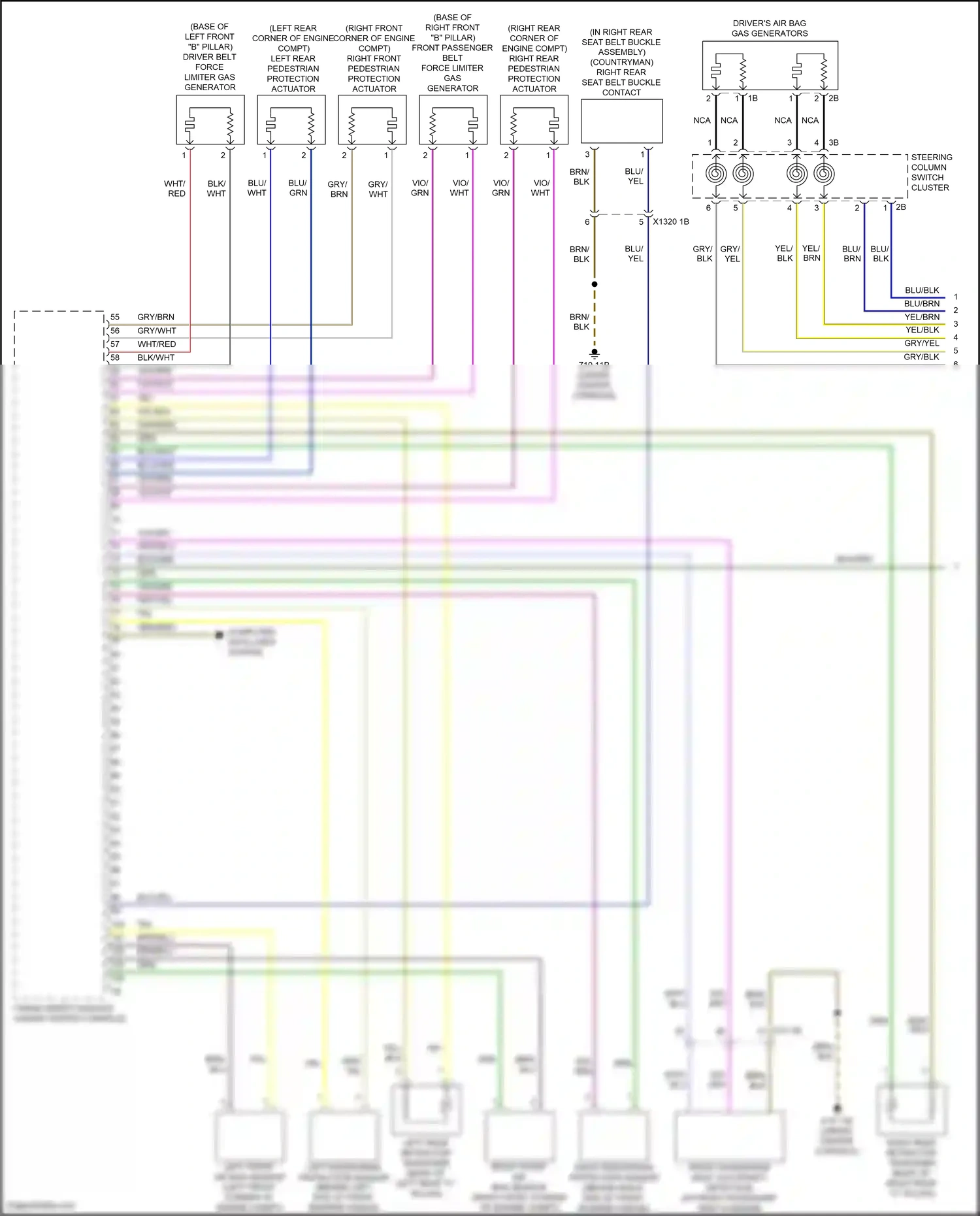 Wiring diagram blu/yel for MINI John Cooper Works III facelift (2018-2021) (17 of 27)