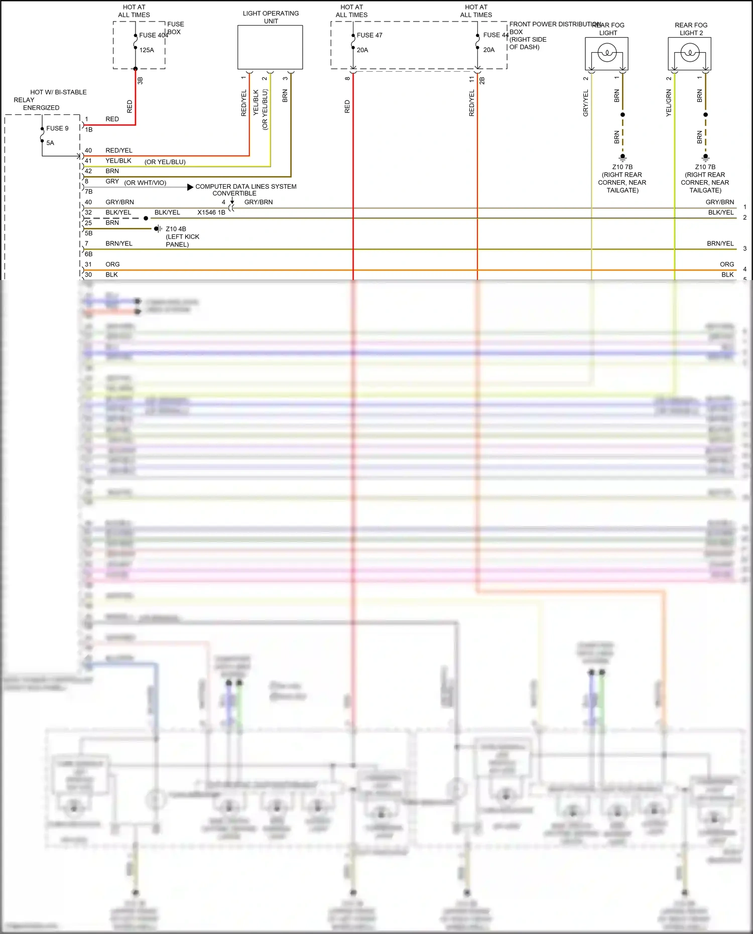 Wiring diagram brn/yel for MINI John Cooper Works III facelift (2018-2021) (21 of 24)