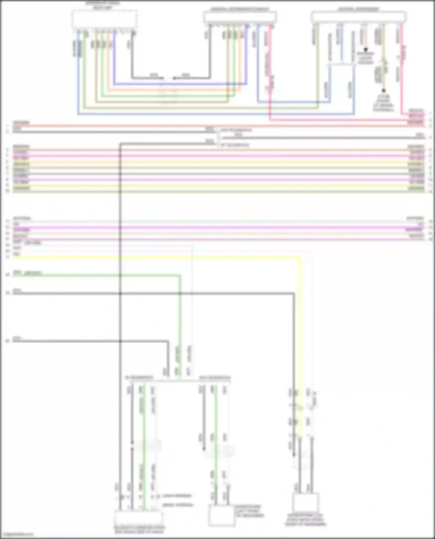 Wiring diagram w/o navigation for MINI John Cooper Works III facelift (2018-2021)