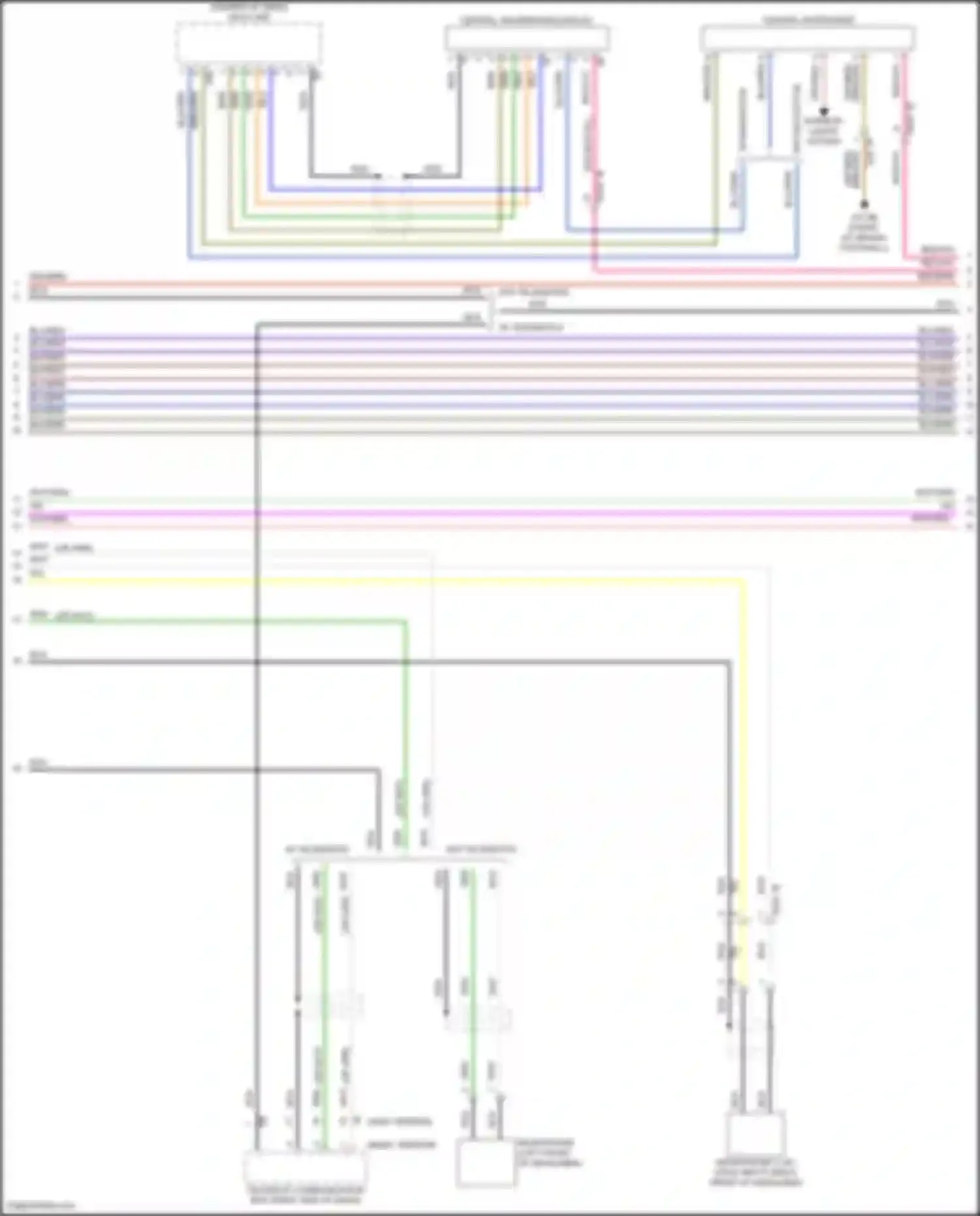 Wiring diagram w/o navigation for MINI John Cooper Works III facelift (2018-2021)