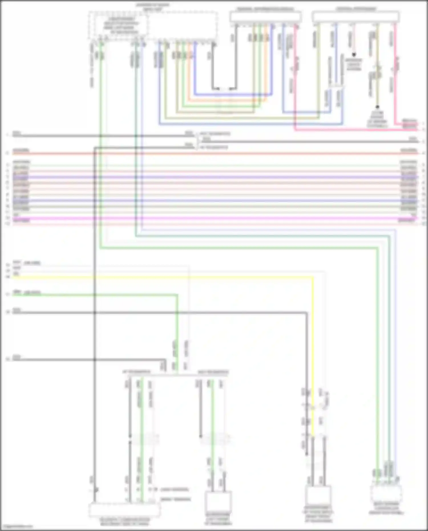 Wiring diagram usb/ethernet selector switch head unit basis w/ navigation for MINI John Cooper Works III facelift (2018-2021)