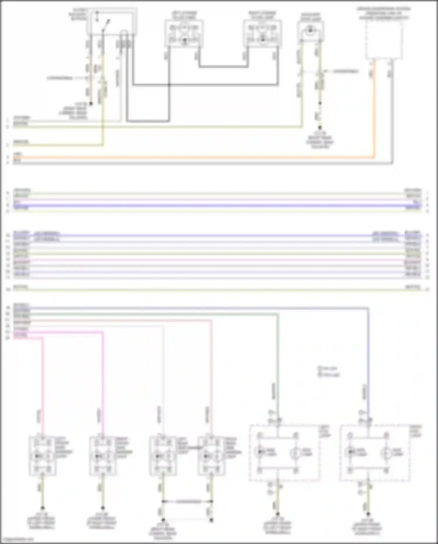 Wiring diagram driver assistance system operating unit w/ hazard warning switch for MINI John Cooper Works III facelift (2018-2021)