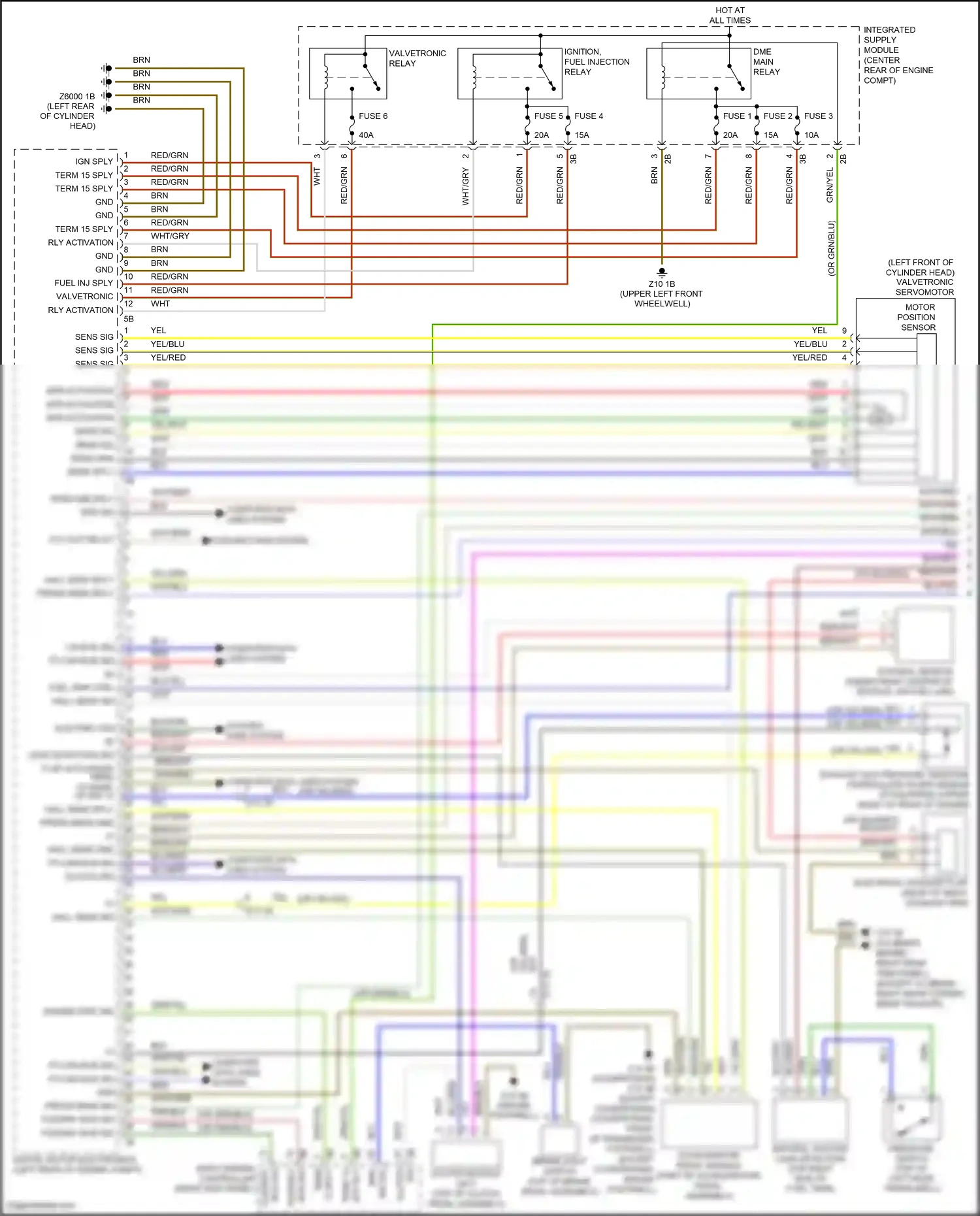Wiring diagram dme main relay for MINI John Cooper Works III facelift (2018-2021) (2 of 3)