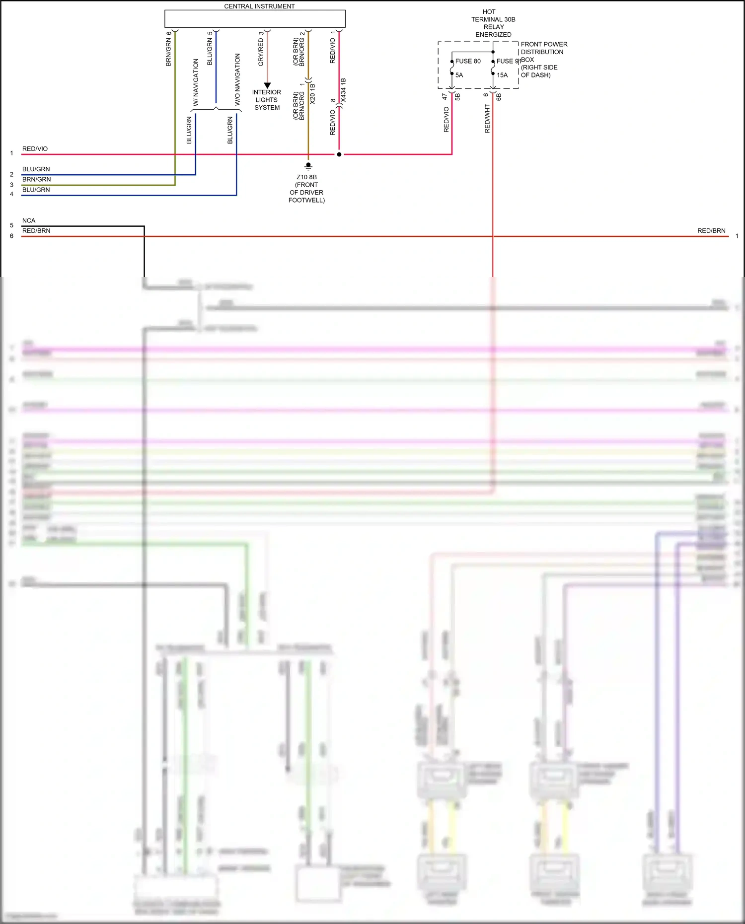 Wiring diagram front center mid-range speaker for MINI John Cooper Works III facelift (2018-2021) (1 of 4)