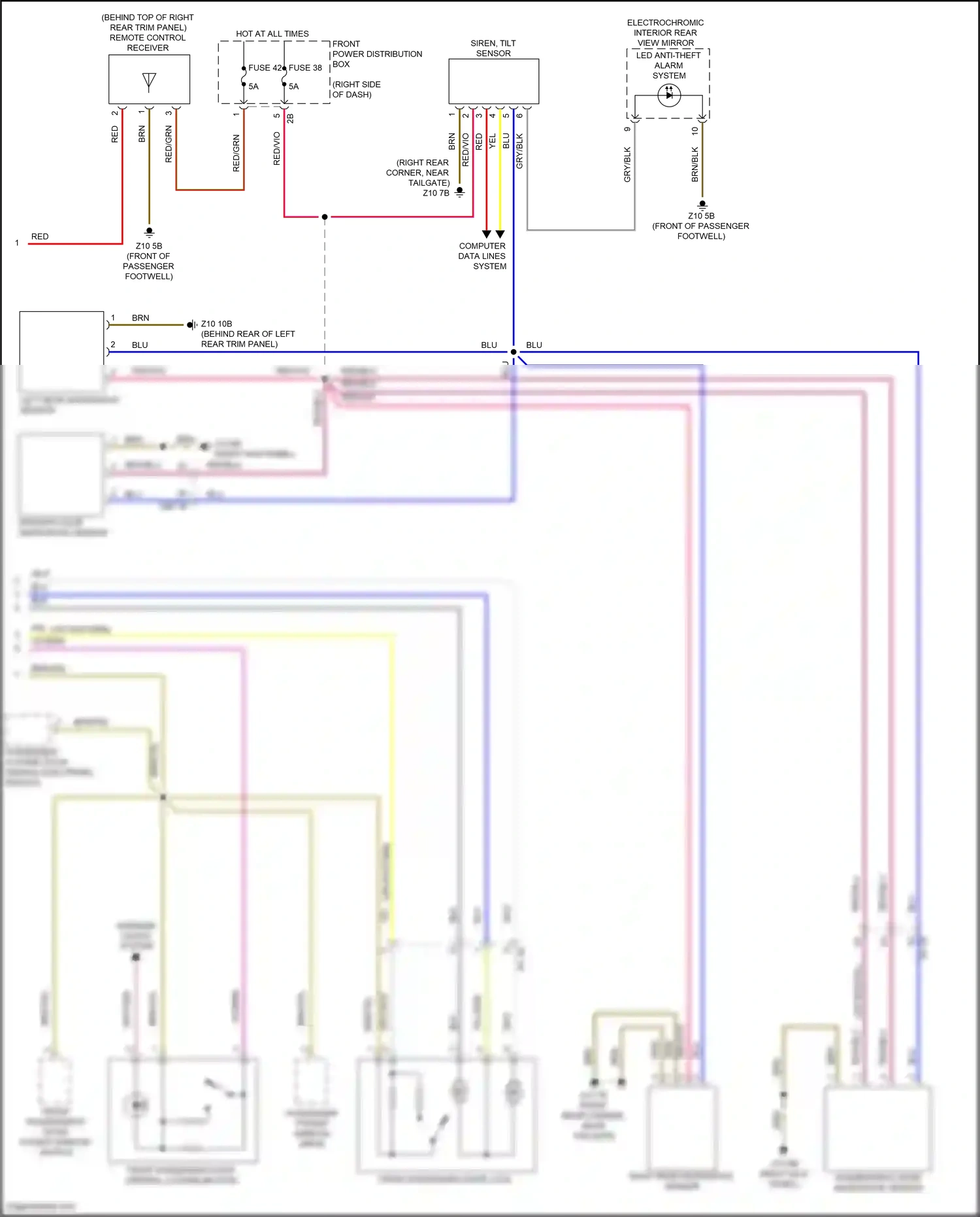 Wiring diagram fuse 38 for MINI John Cooper Works III facelift (2018-2021) (1 of 5)