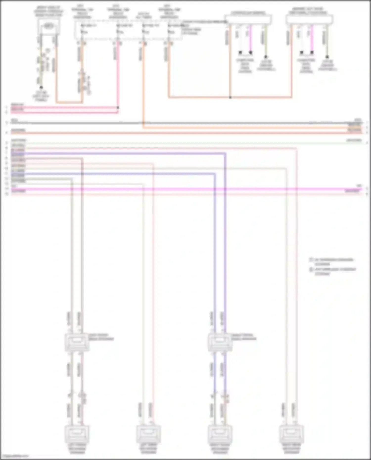 Wiring diagram left rear mid-range speaker for MINI John Cooper Works III facelift (2018-2021)