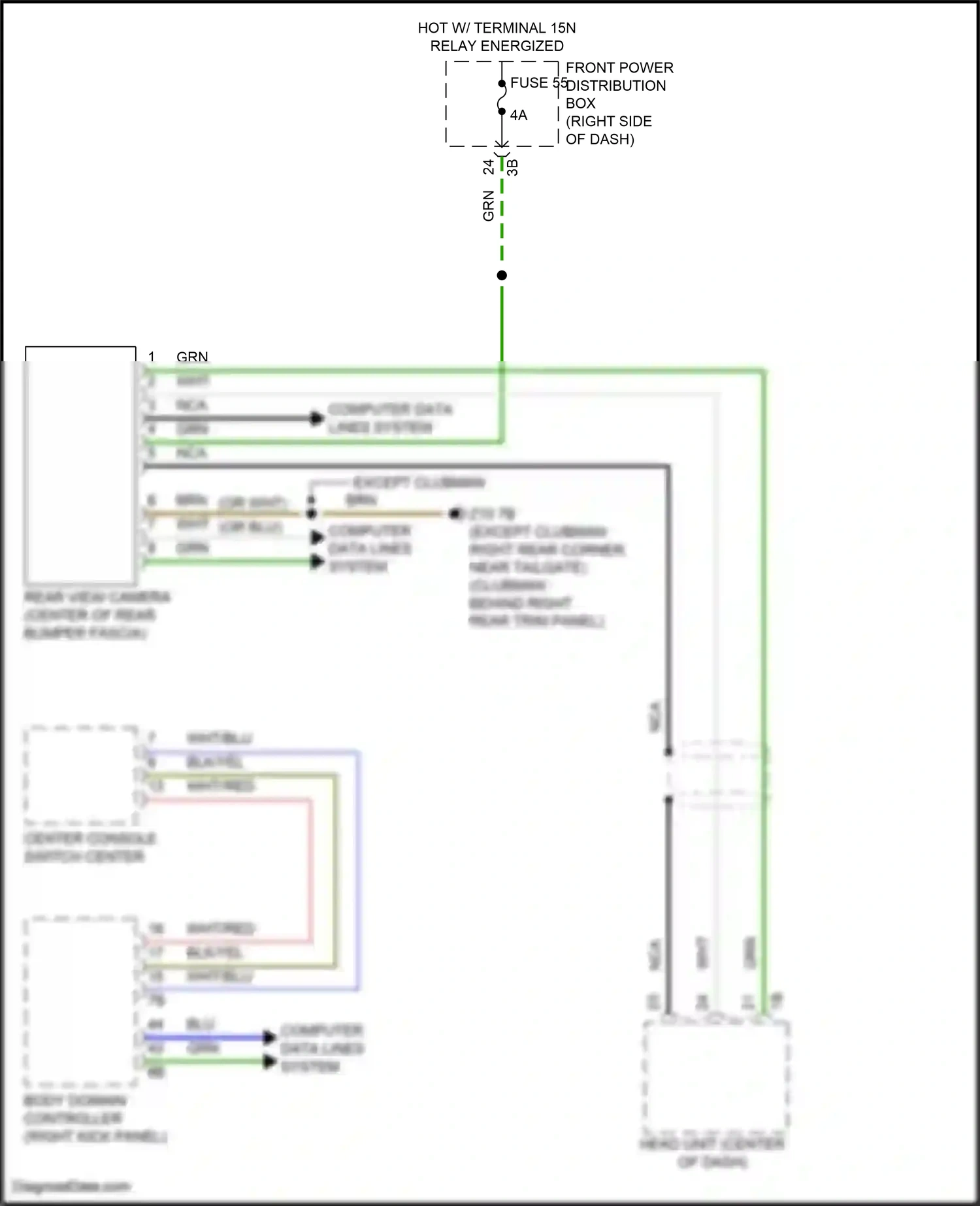 Wiring diagram fuse 55 for MINI John Cooper Works III facelift (2018-2021) (3 of 3)