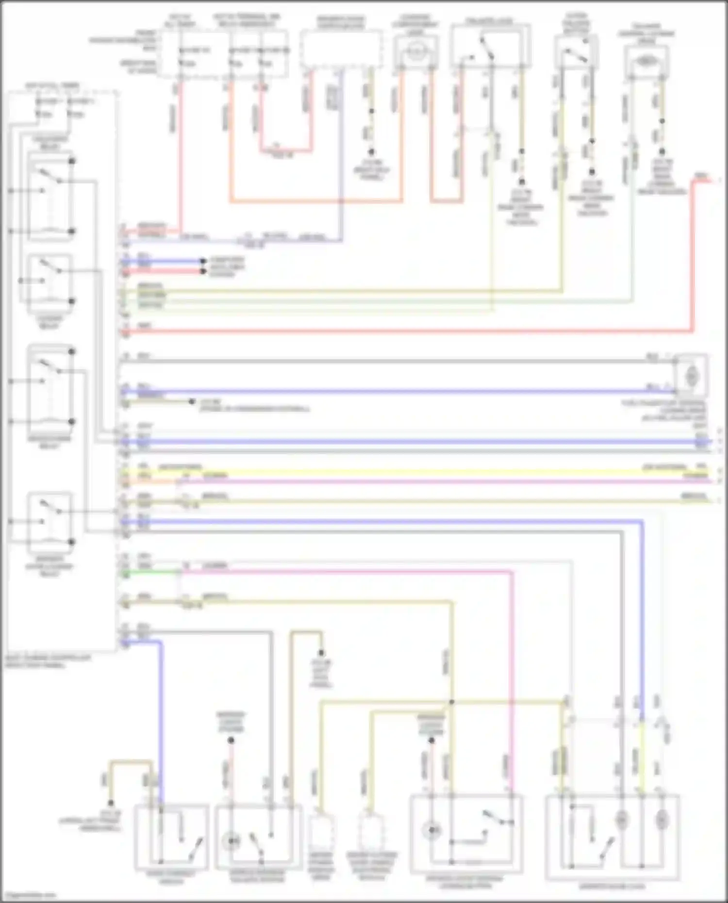 Wiring diagram tailgate central locking drive for MINI John Cooper Works III facelift (2018-2021)