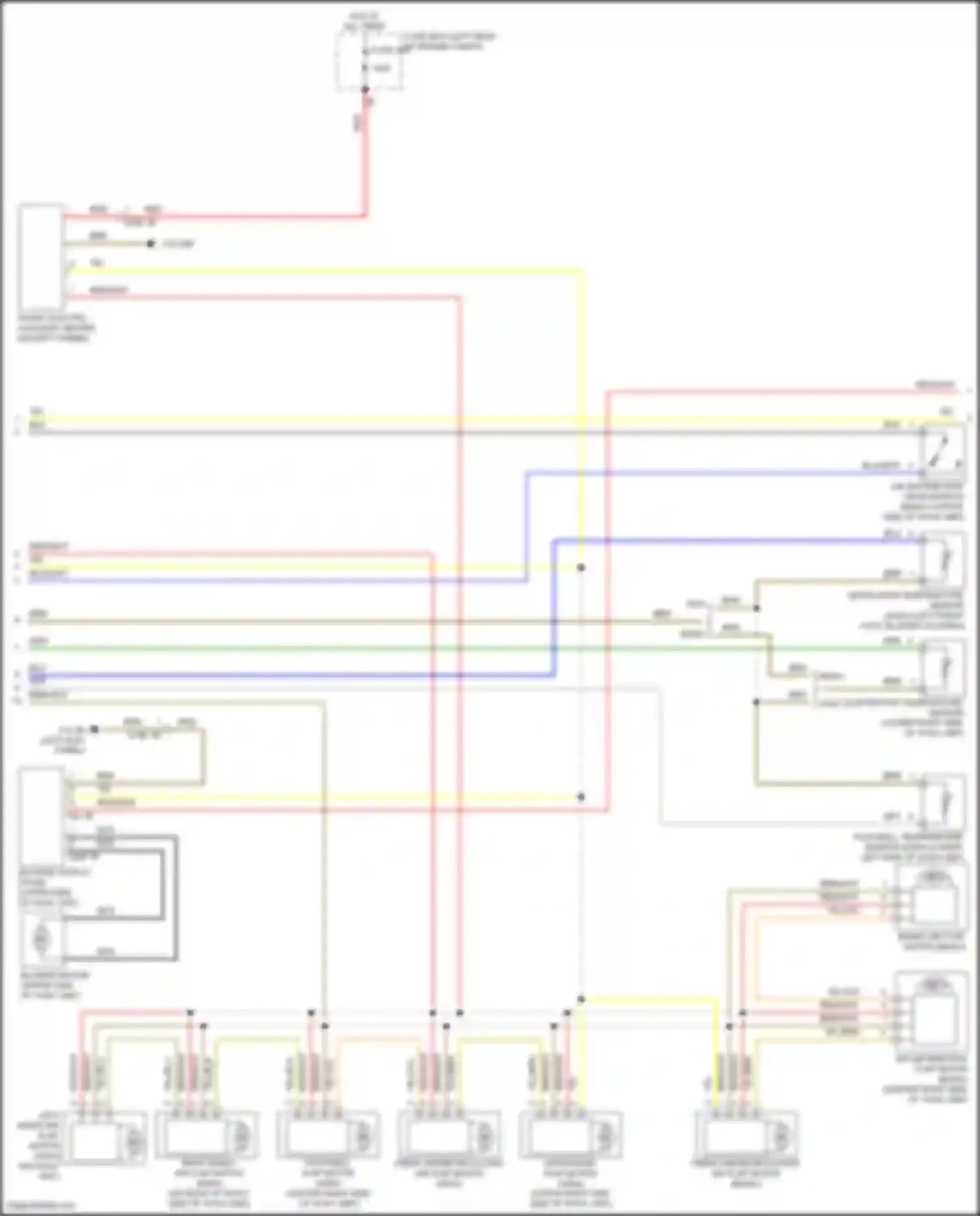 Wiring diagram ventilation temperature sensor for MINI John Cooper Works III facelift (2018-2021)