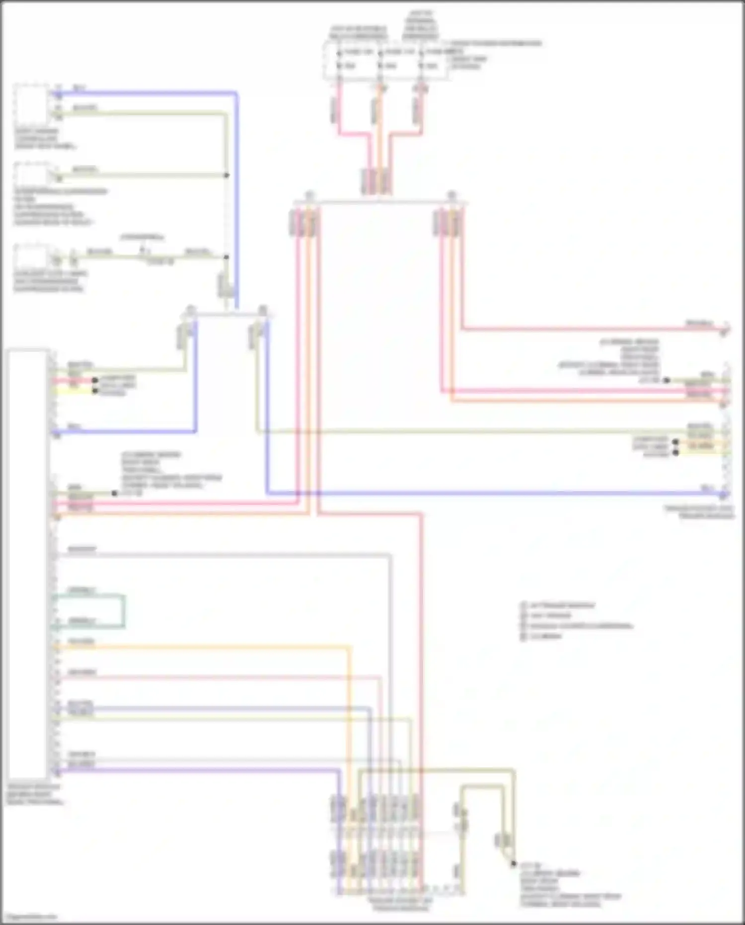 Wiring diagram w/ interference suppression filter for MINI John Cooper Works III facelift (2018-2021)