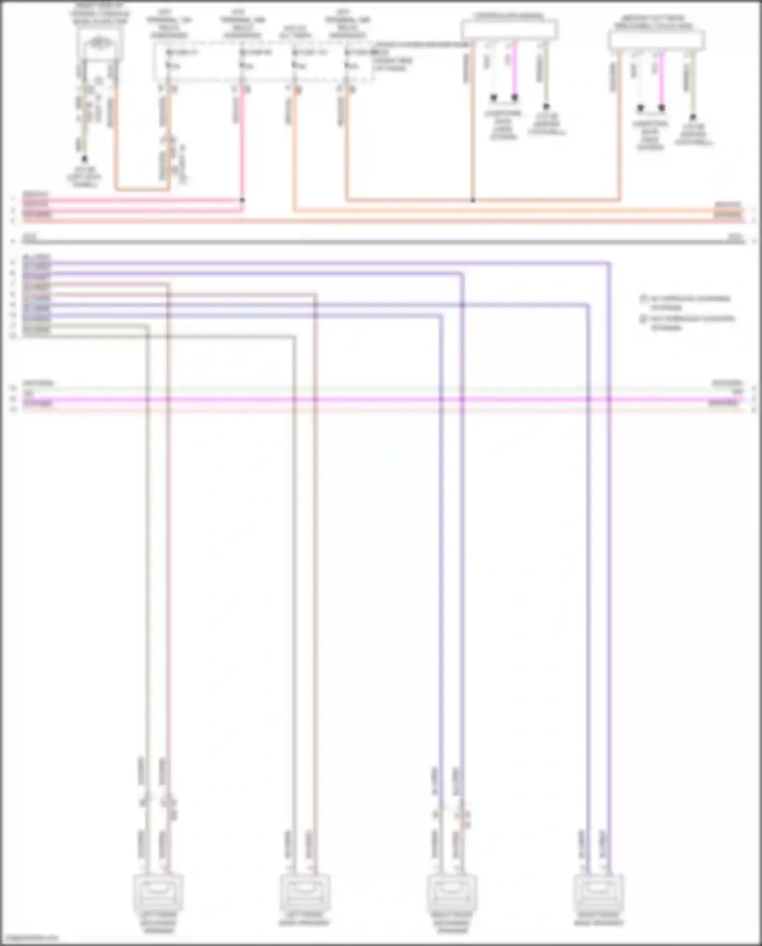 Wiring diagram left front bass speaker for MINI John Cooper Works III facelift (2018-2021) (1 of 10)