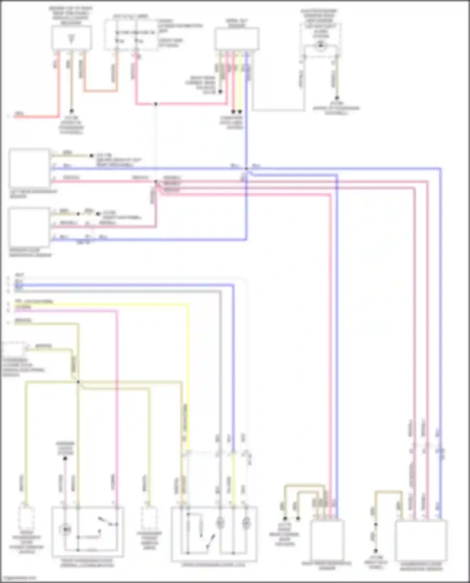 Wiring diagram left rear microwave sensor for MINI John Cooper Works III facelift (2018-2021) (1 of 4)