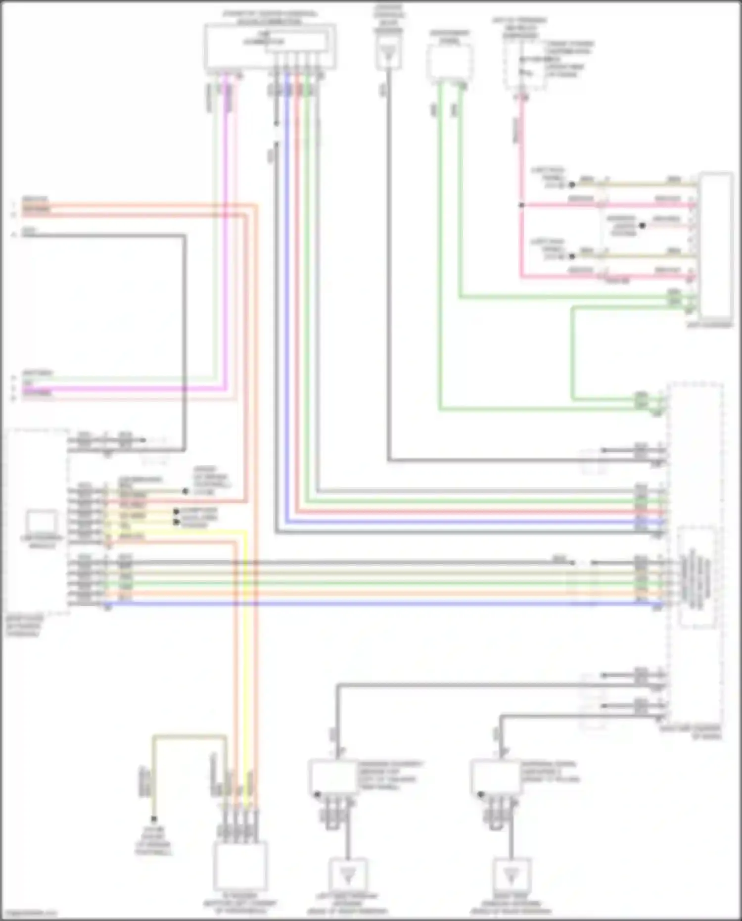 Wiring diagram left side window antenna for MINI John Cooper Works III facelift (2018-2021) (1 of 10)