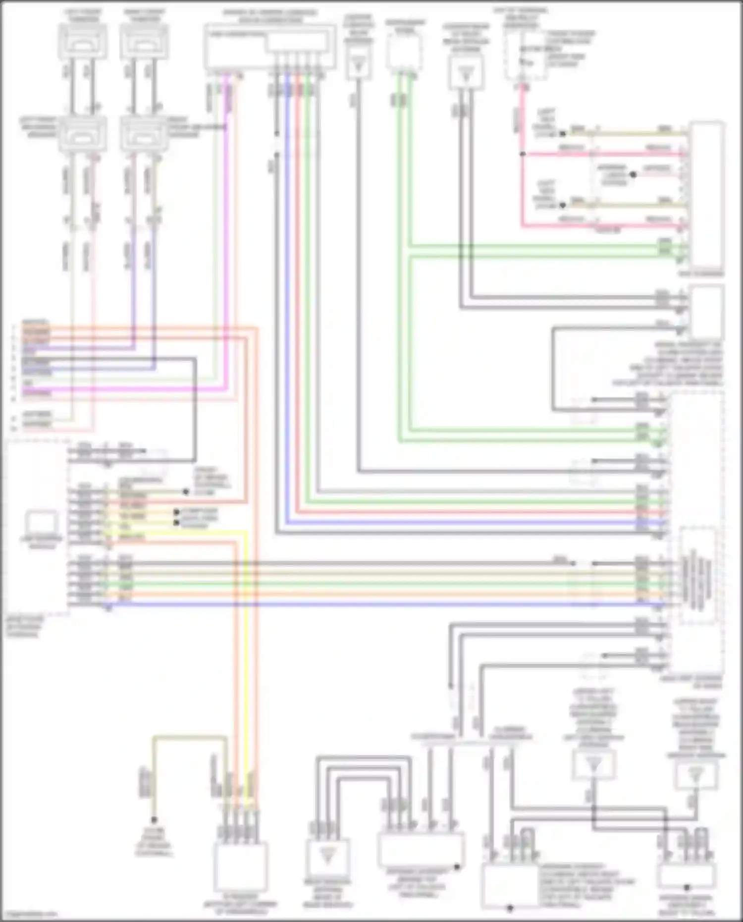 Wiring diagram left side window antenna for MINI John Cooper Works III facelift (2018-2021) (4 of 10)