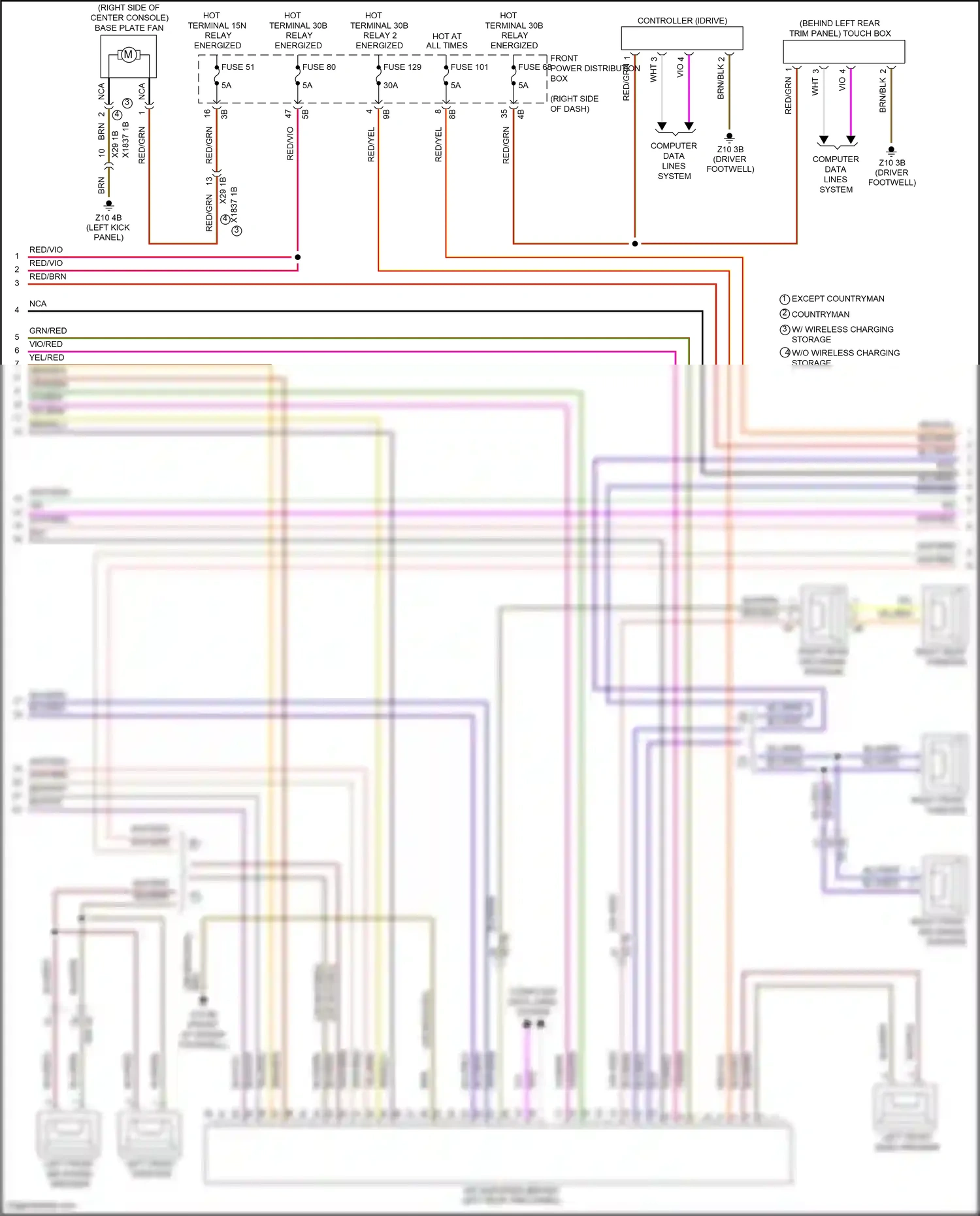 Wiring diagram right front mid-range speaker for MINI John Cooper Works III facelift (2018-2021) (4 of 14)