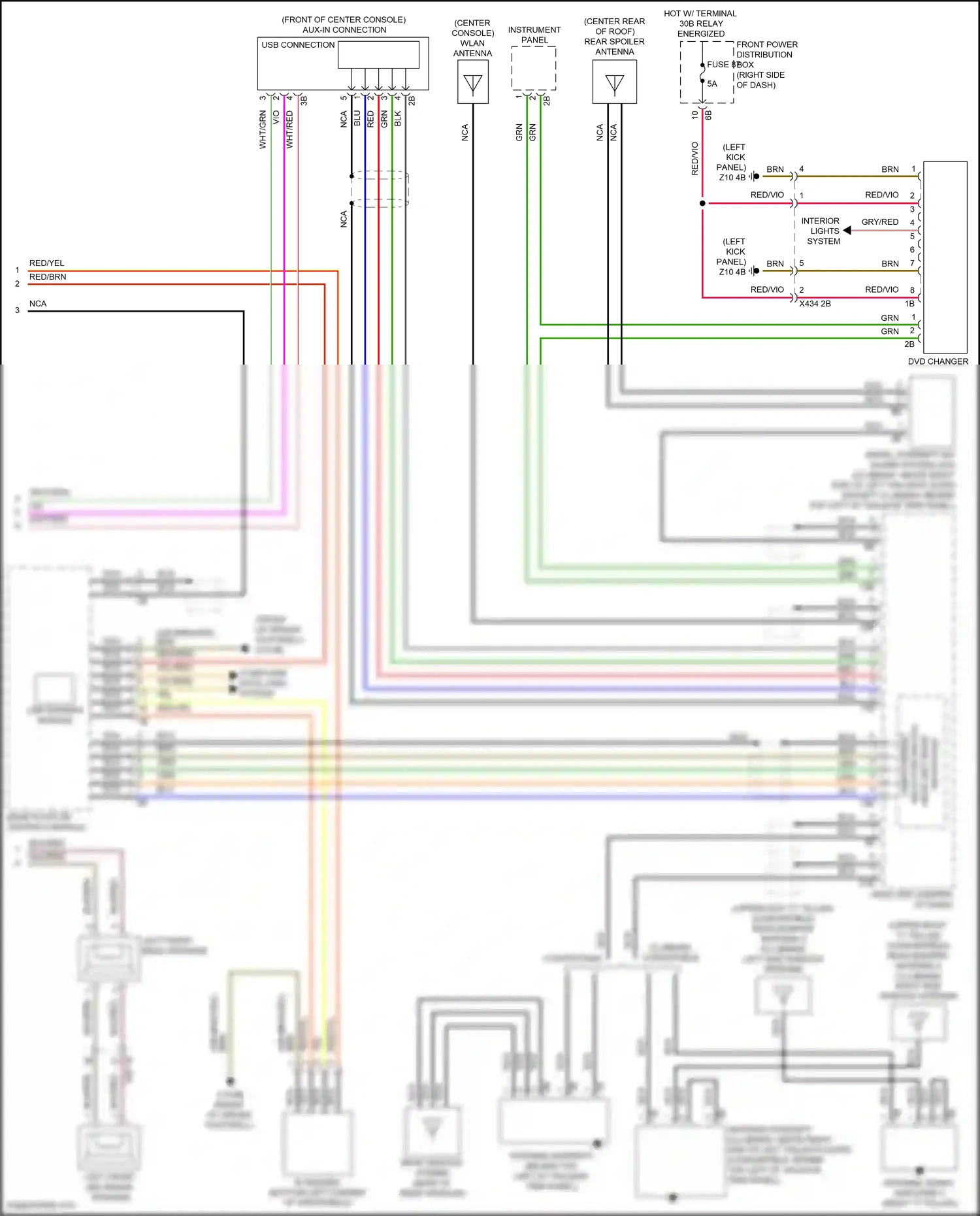Wiring diagram usb connection for MINI John Cooper Works III facelift (2018-2021) (2 of 8)