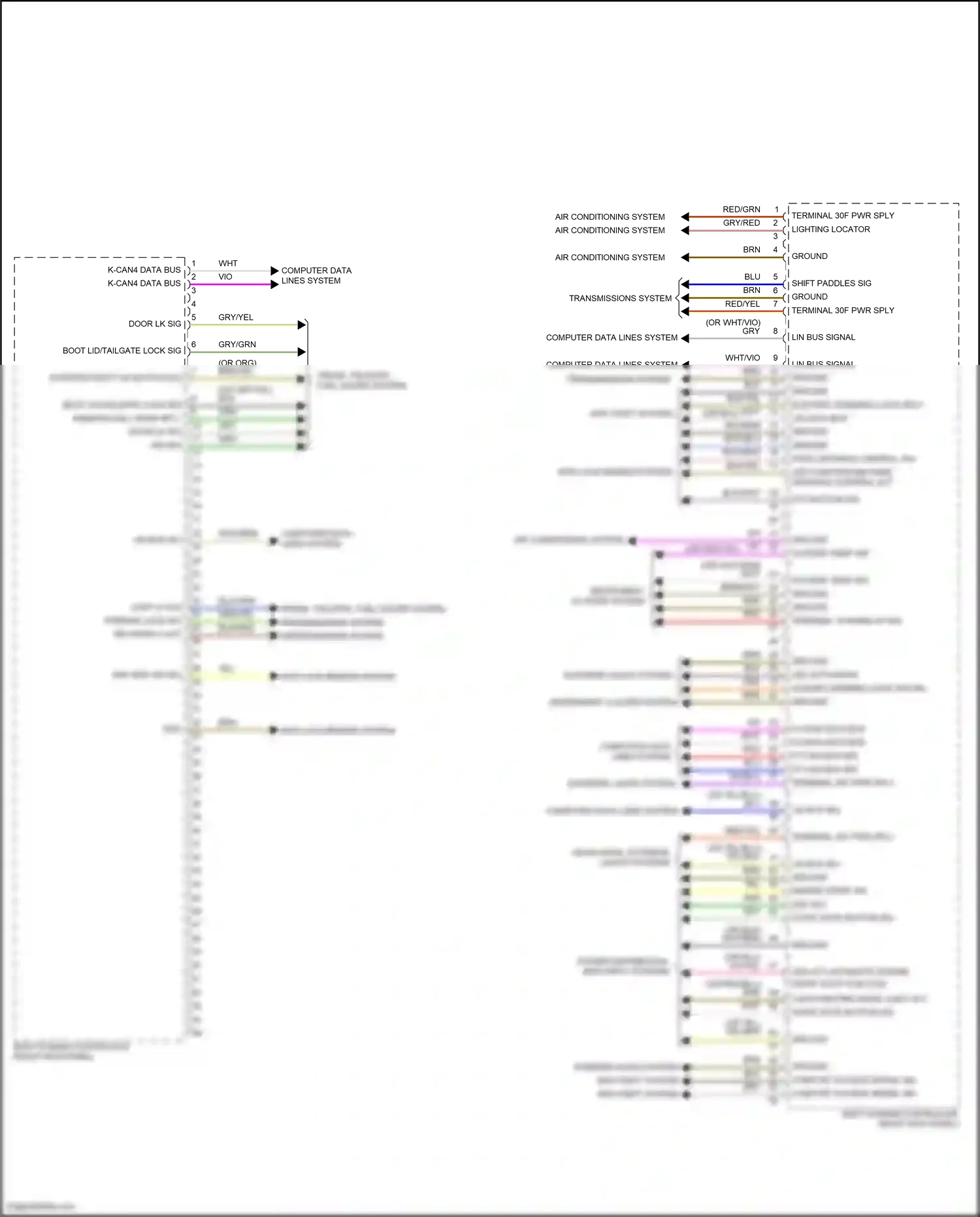Wiring diagram vio/yel for MINI John Cooper Works III facelift (2018-2021) (4 of 20)
