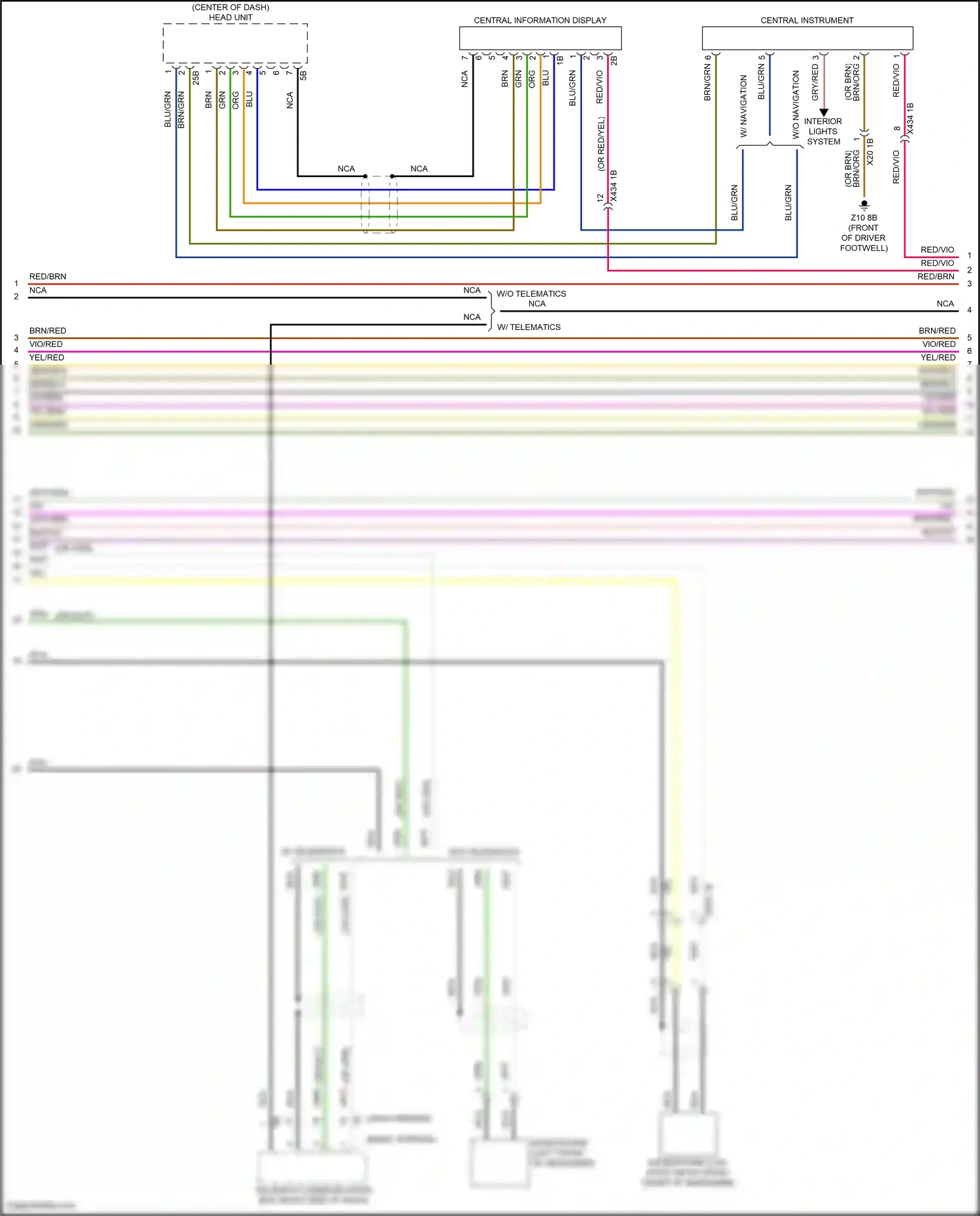 Wiring diagram w/o navigation for MINI John Cooper Works III facelift (2018-2021) (3 of 10)