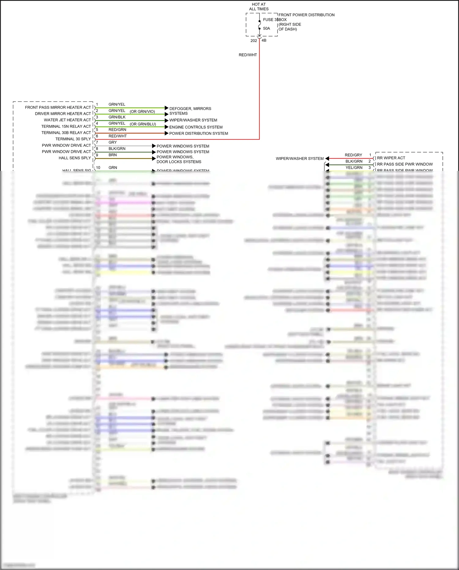 Wiring diagram yel/red for MINI John Cooper Works III facelift (2018-2021) (2 of 45)