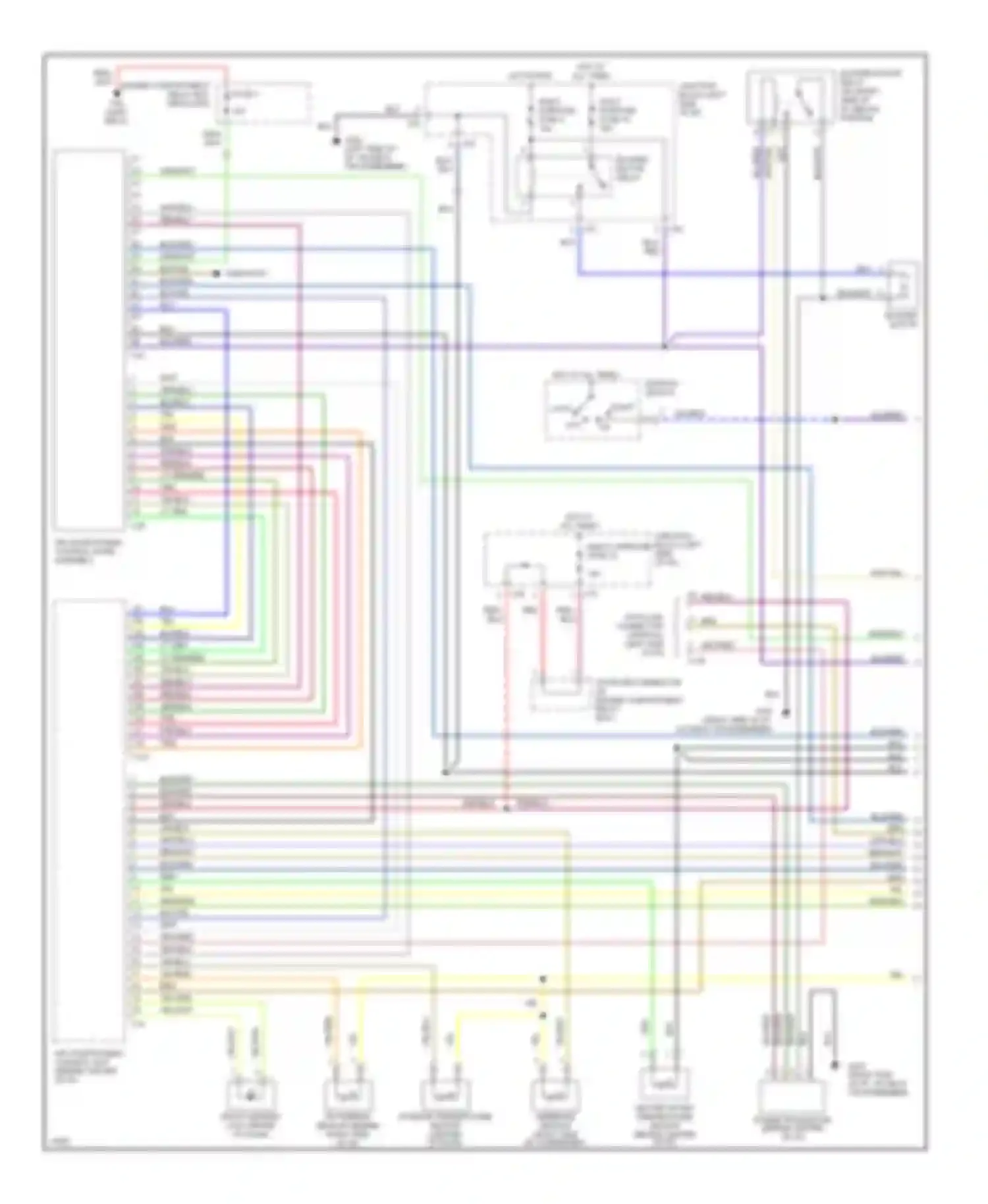 Diamante Mitsubishi I (1989-1997): 3.0l dohc, air conditioning circuits (1 of 2)