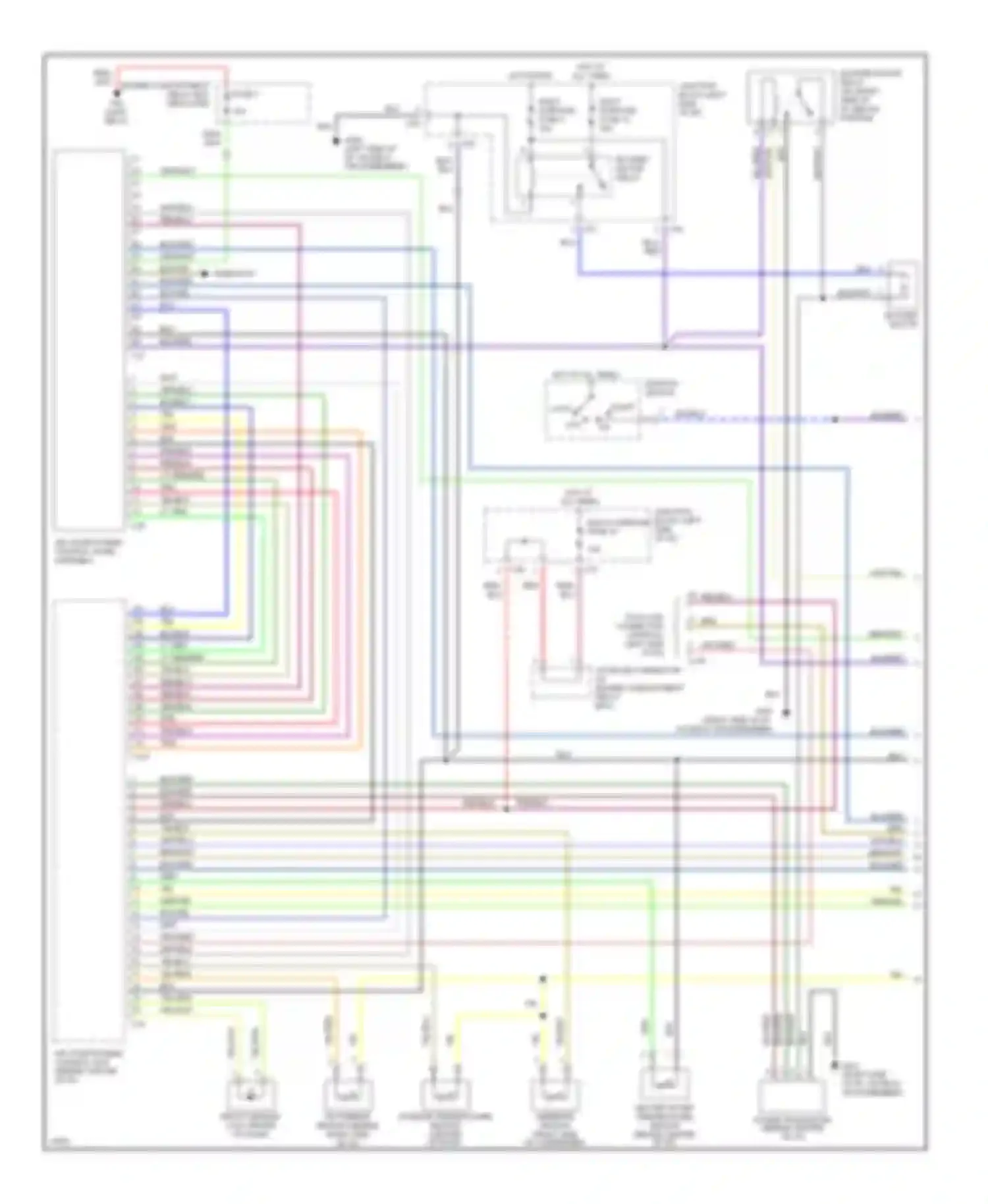 Diamante Mitsubishi I (1989-1997): 3.0l sohc, air conditioning circuits (1 of 2)