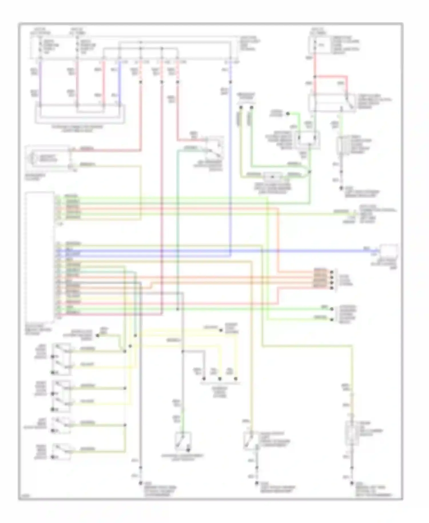 Diamante Mitsubishi I (1989-1997): Anti-theft circuit