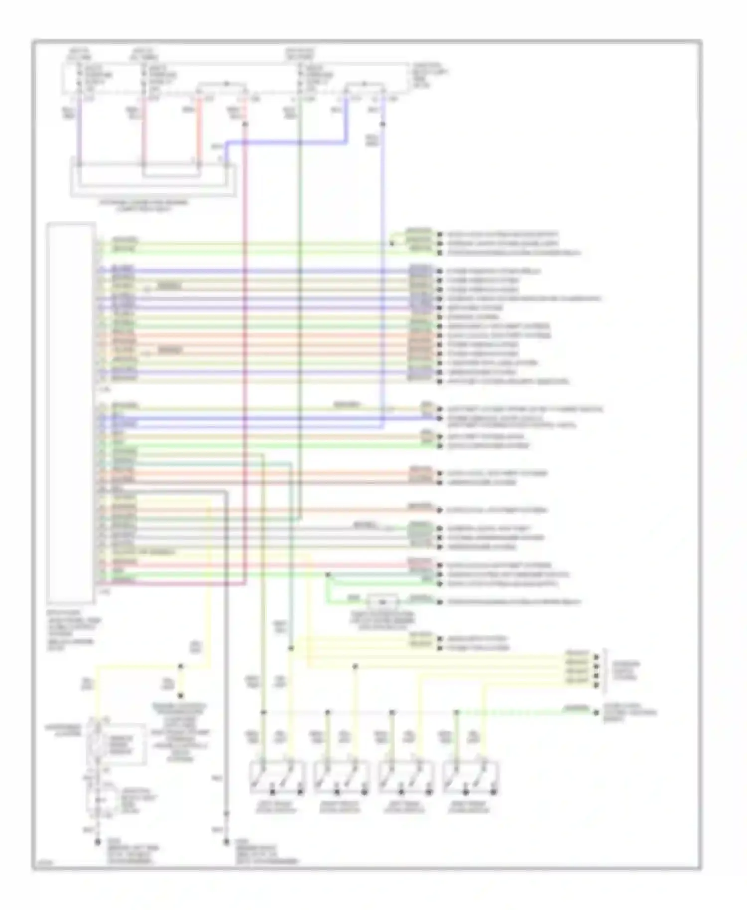 Diamante Mitsubishi I (1989-1997): Body computer circuits