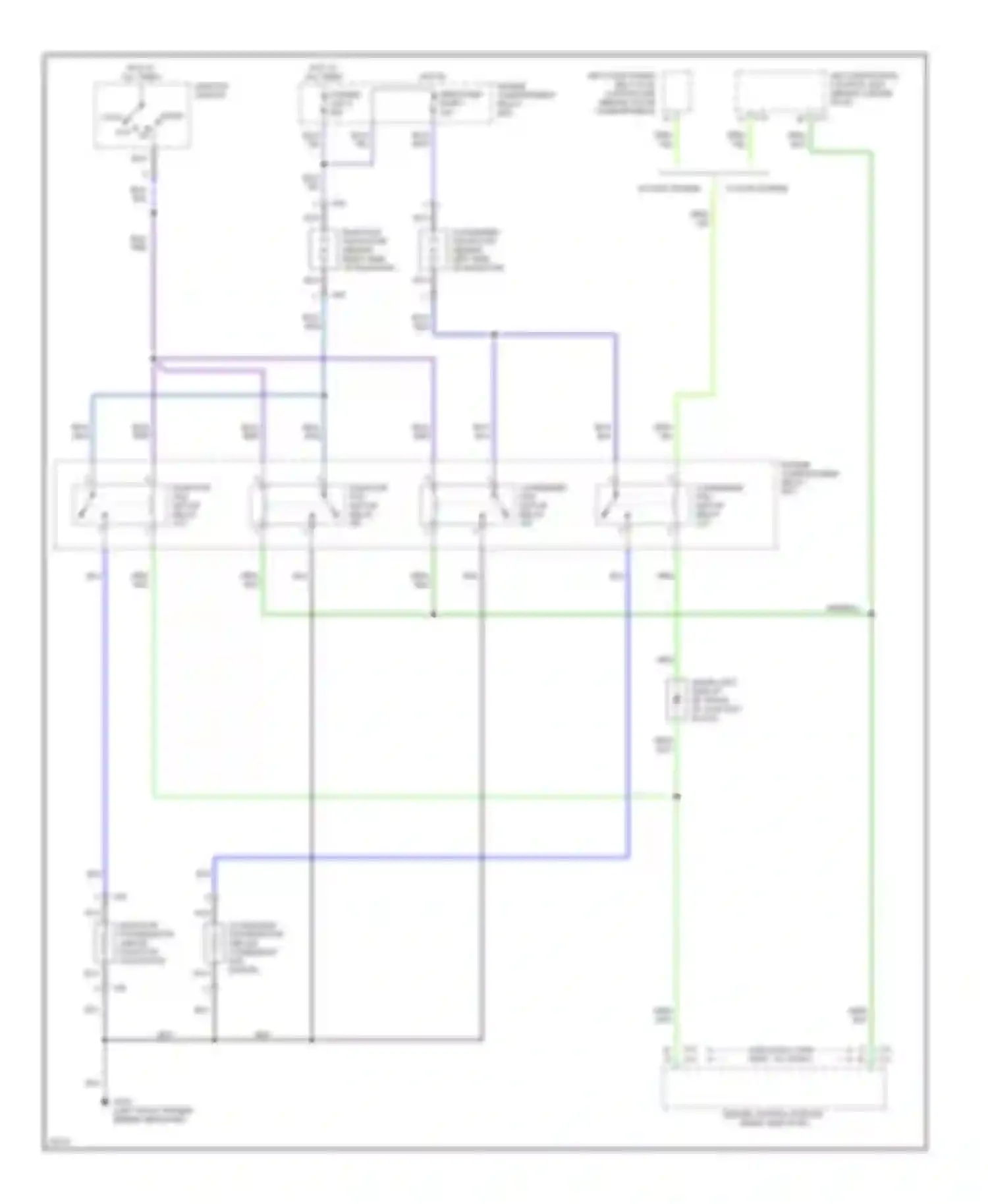 Diamante Mitsubishi I (1989-1997): Cooling fan circuit