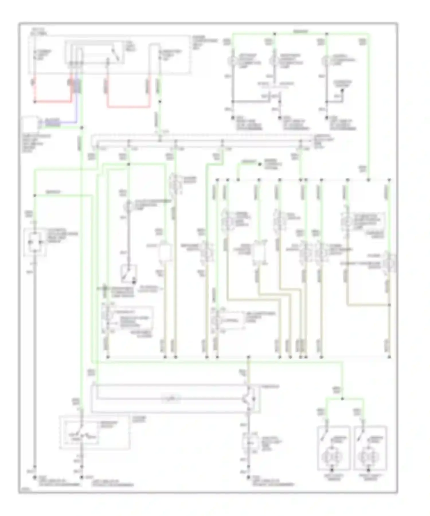 Diamante Mitsubishi I (1989-1997): Instrument illumination circuit