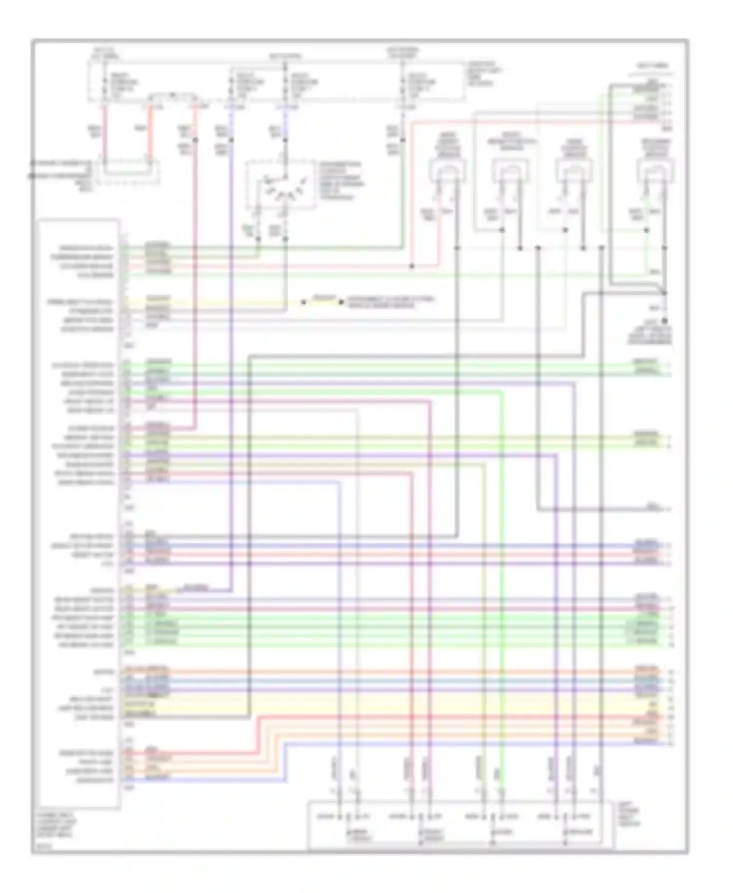 Diamante Mitsubishi I (1989-1997): Memory seat circuit (1 of 2)