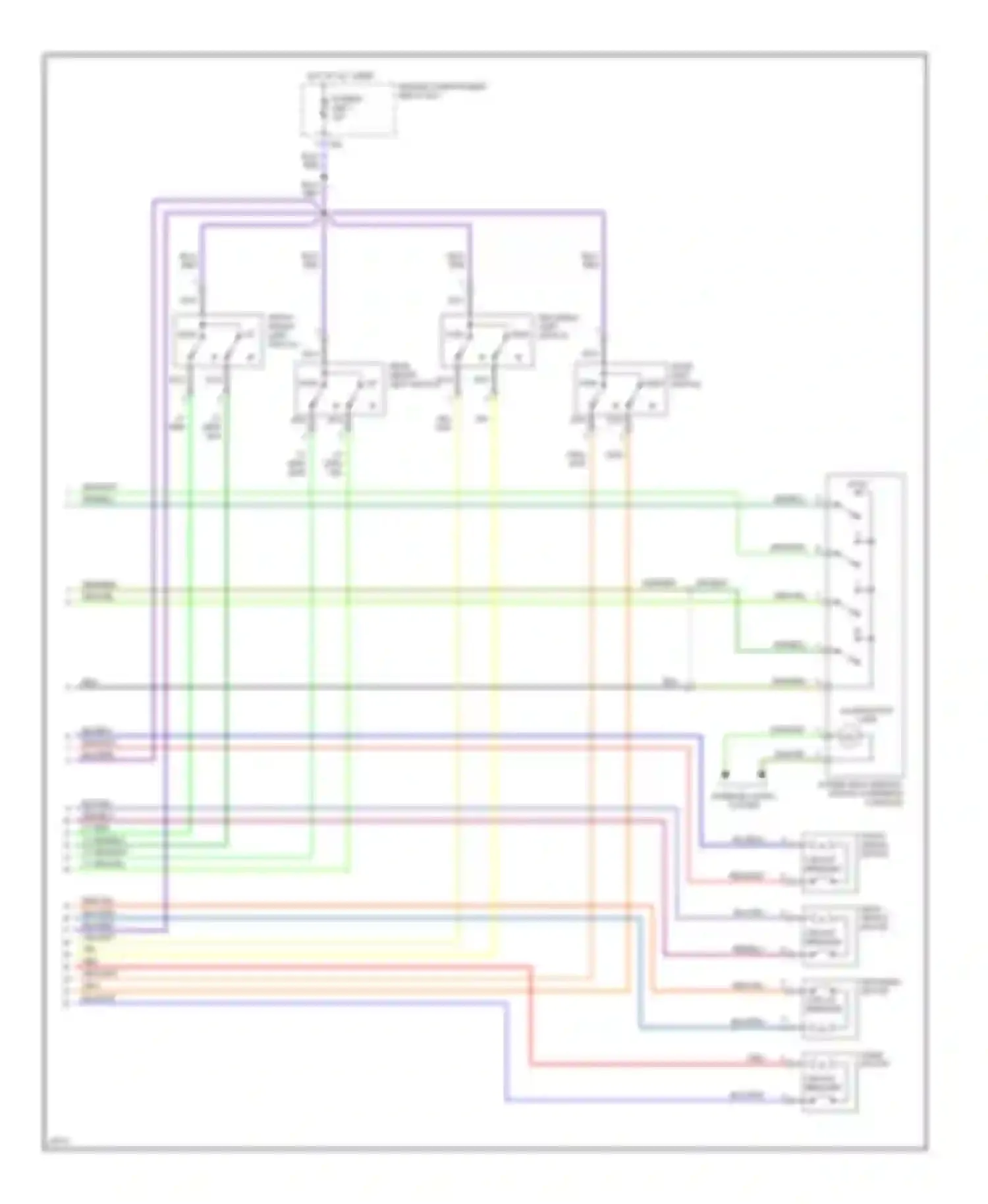 Diamante Mitsubishi I (1989-1997): Memory seat circuit (2 of 2)