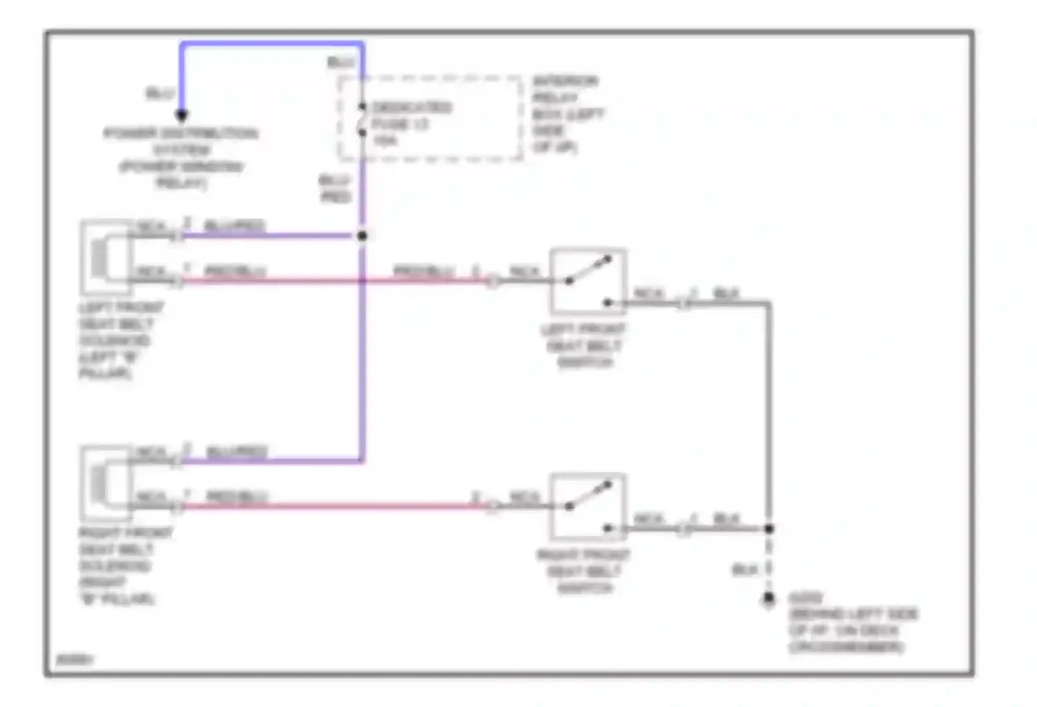 Diamante Mitsubishi I (1989-1997): Electric tension reducer circuit