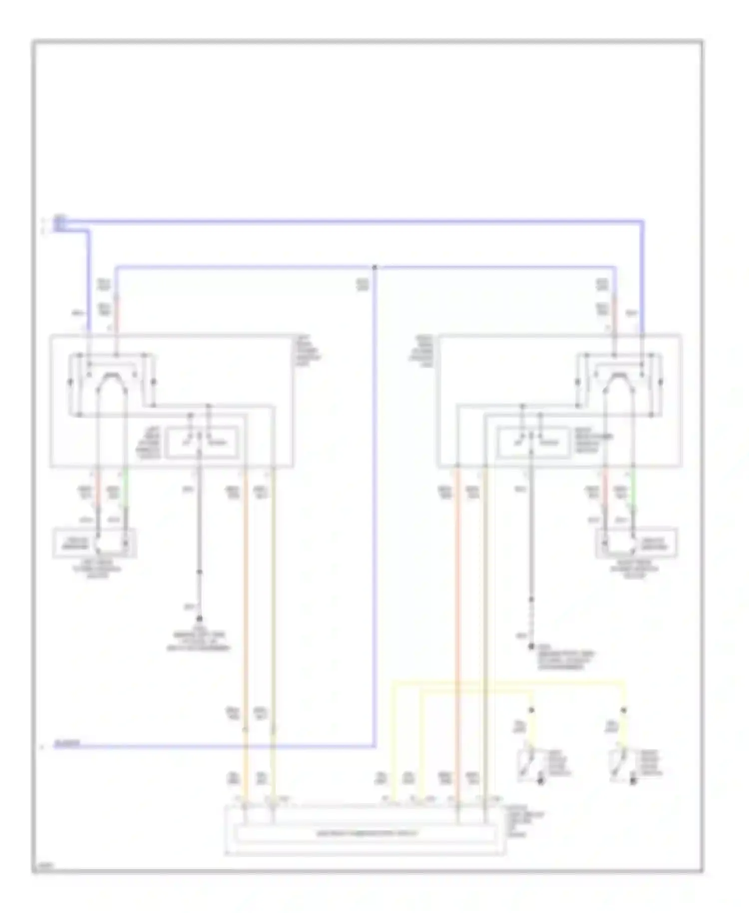 Diamante Mitsubishi I (1989-1997): Power window circuit (2 of 2)