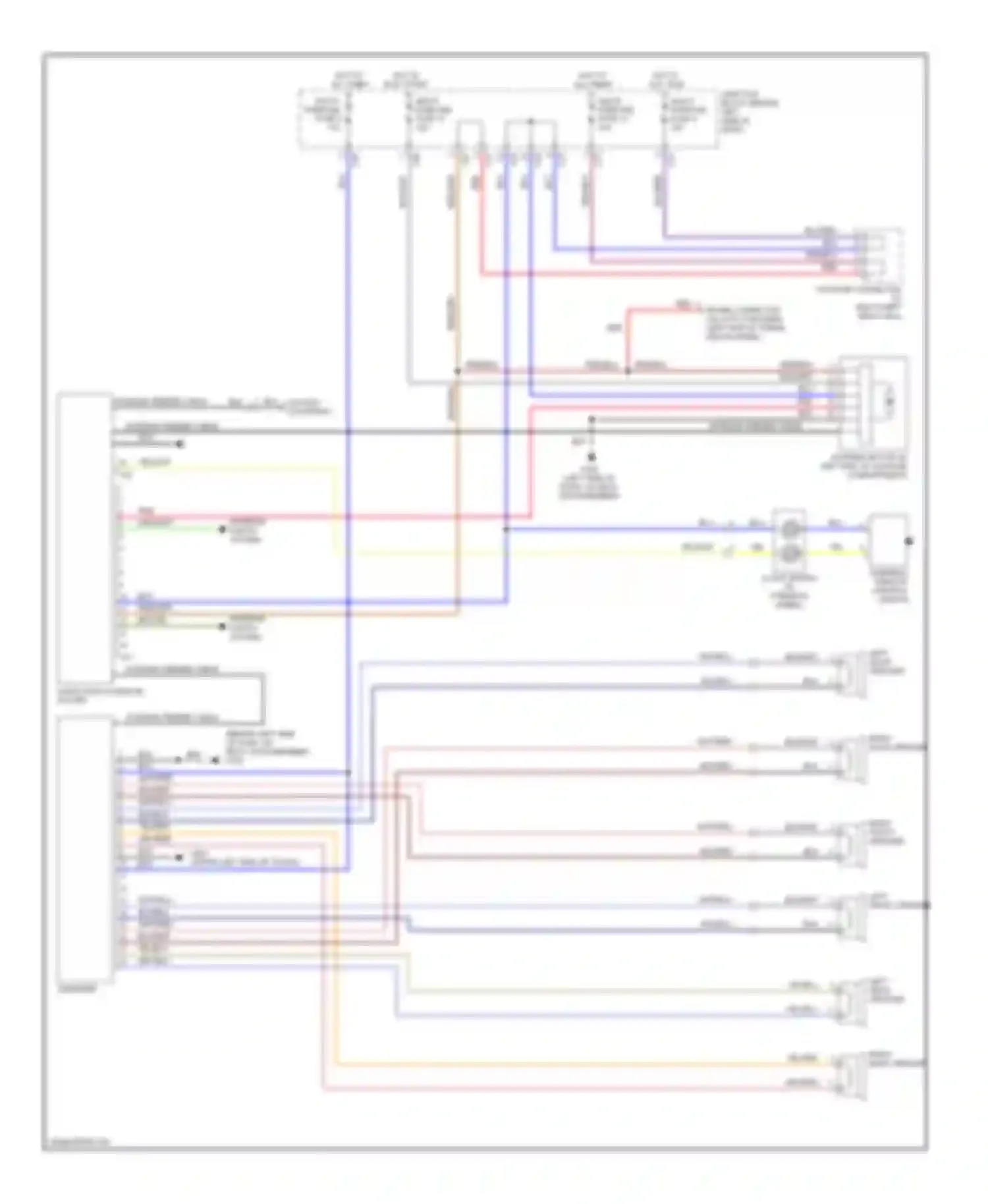Diamante Mitsubishi I (1989-1997): Radio circuits, with amplifier