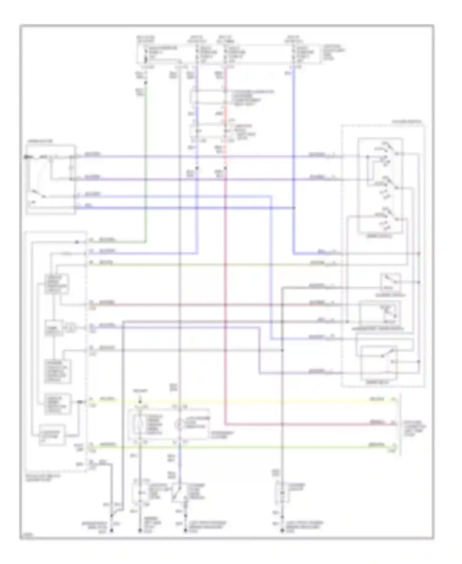Diamante Mitsubishi I (1989-1997): Wiper/washer circuit