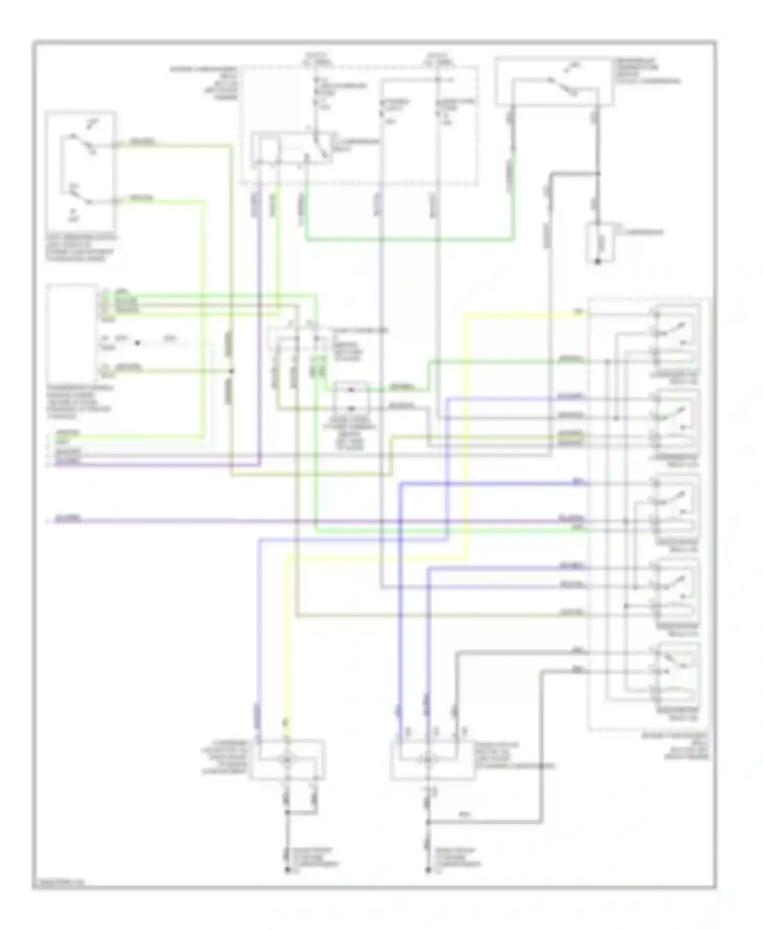 Diamante Mitsubishi II (1995-2005): Automatic a/c circuit (2 of 2)