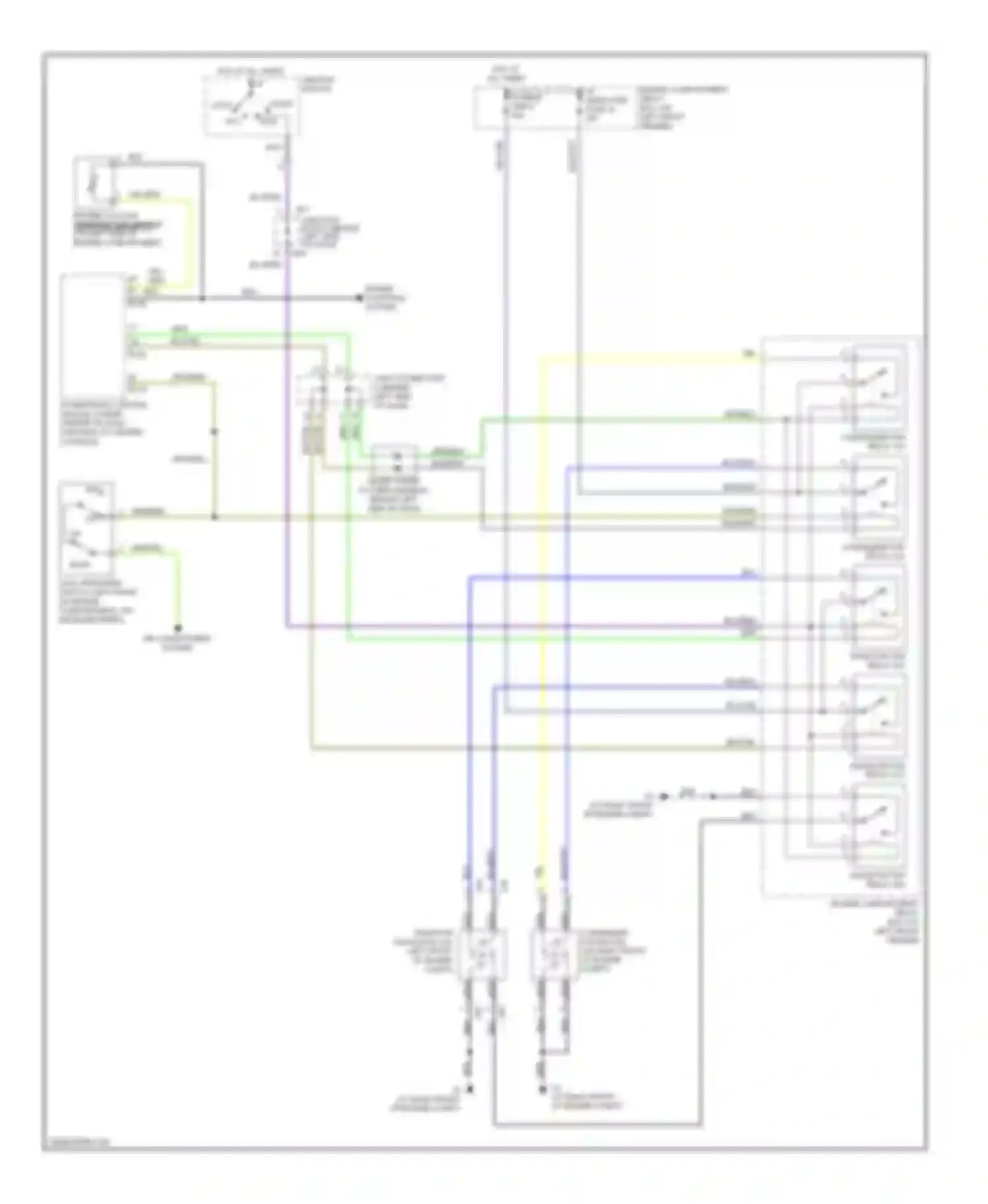 Diamante Mitsubishi II (1995-2005): Cooling fan circuit