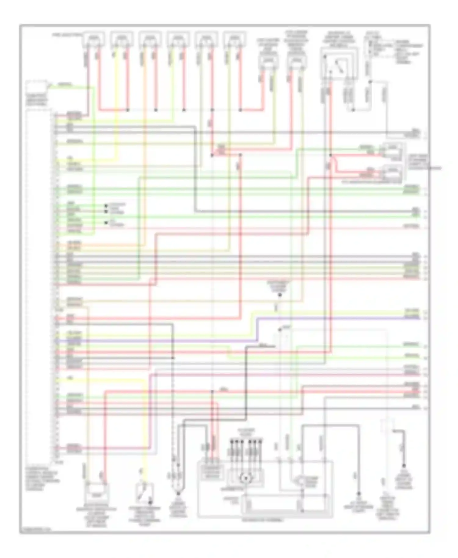 Diamante Mitsubishi II (1995-2005): Wiring diagram engine performance 3.5l (1 of 4)