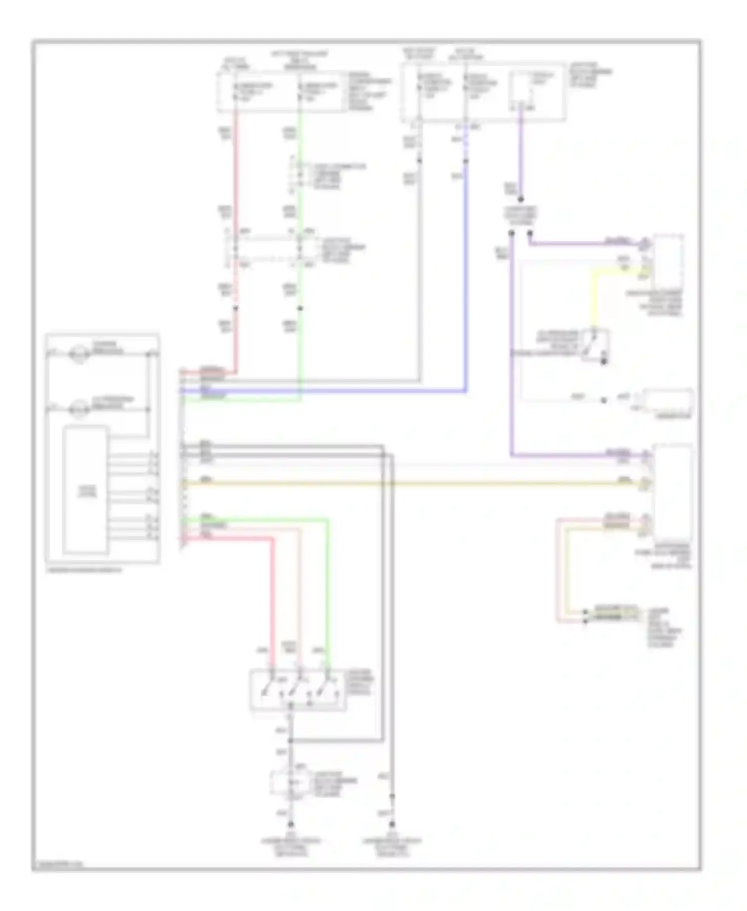Diamante Mitsubishi II (1995-2005): Message center circuit