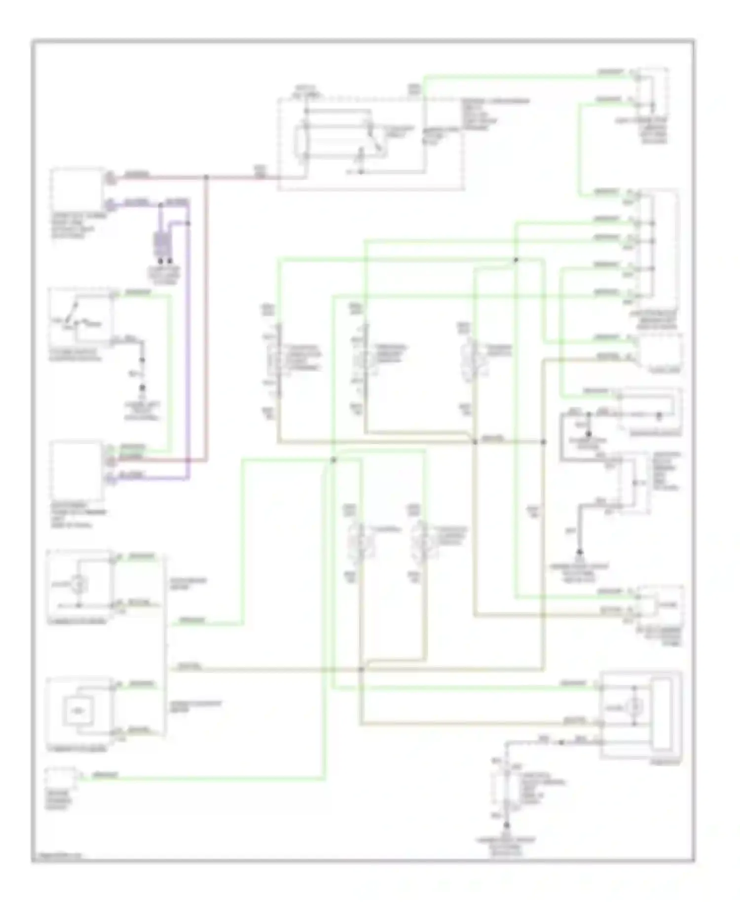 Diamante Mitsubishi II (1995-2005): Instrument illumination circuit