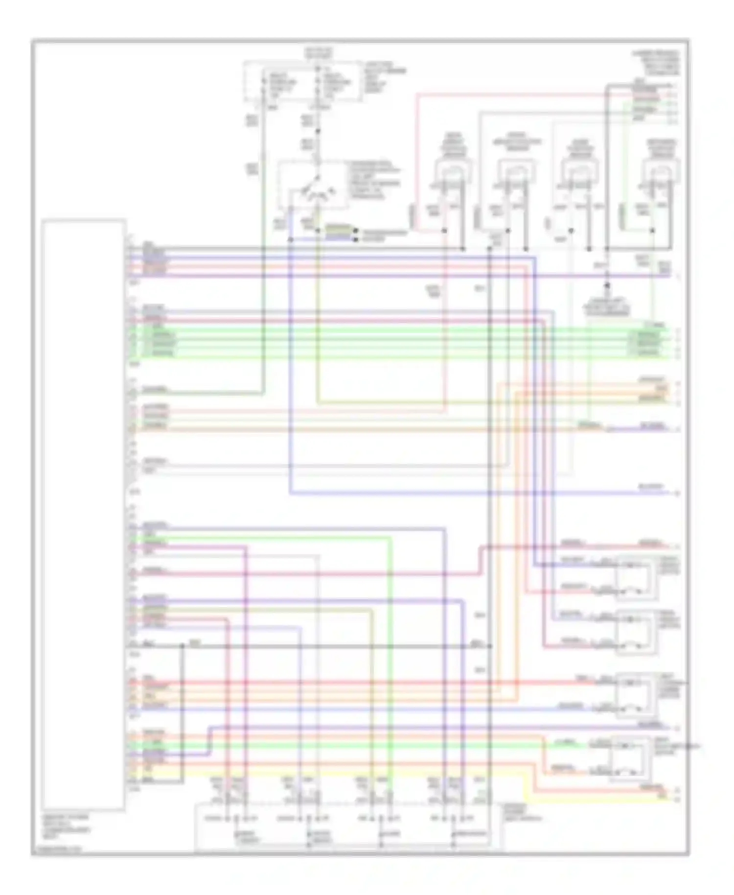 Diamante Mitsubishi II (1995-2005): Memory systems circuit (1 of 2)