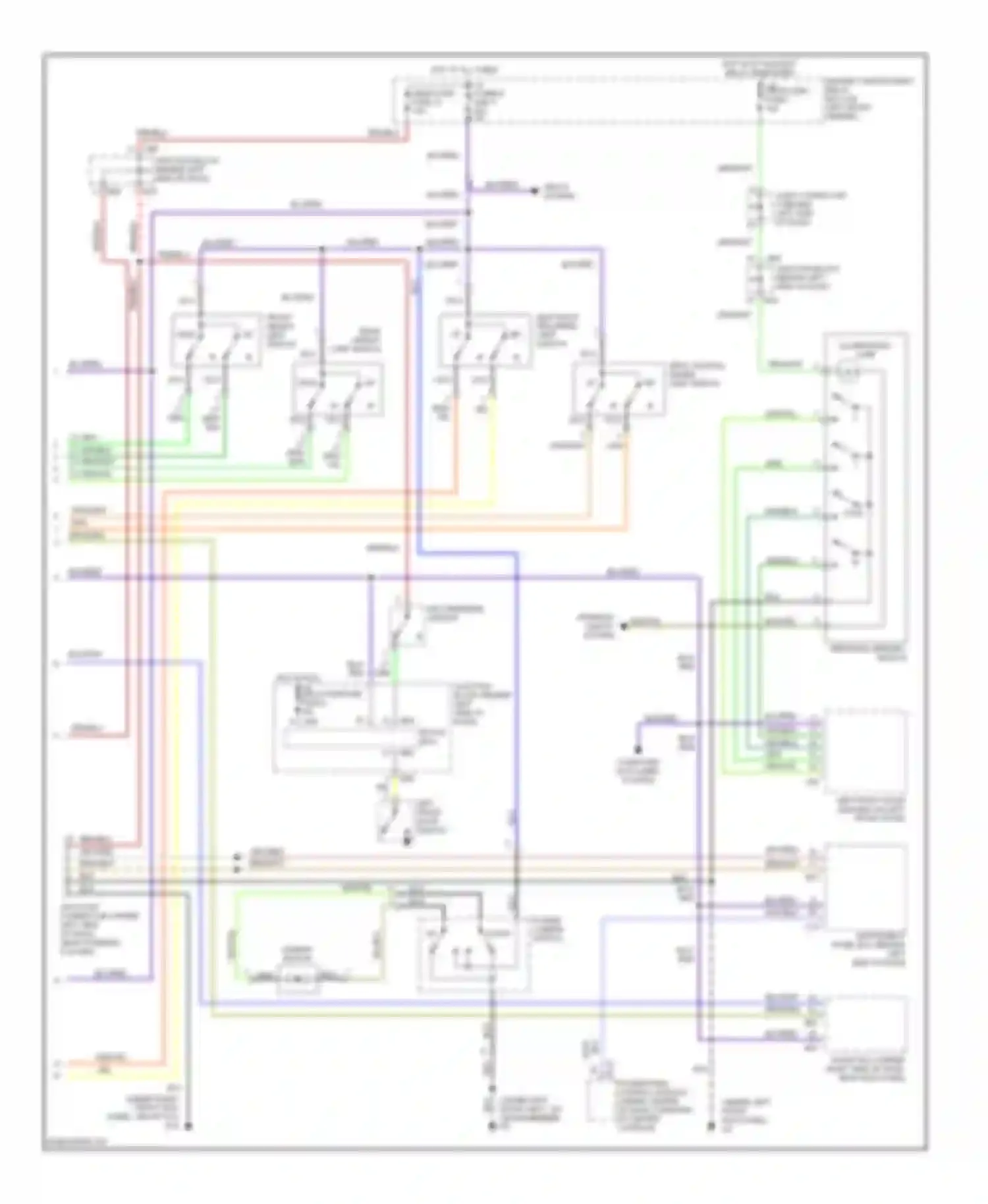 Diamante Mitsubishi II (1995-2005): Memory systems circuit (2 of 2)